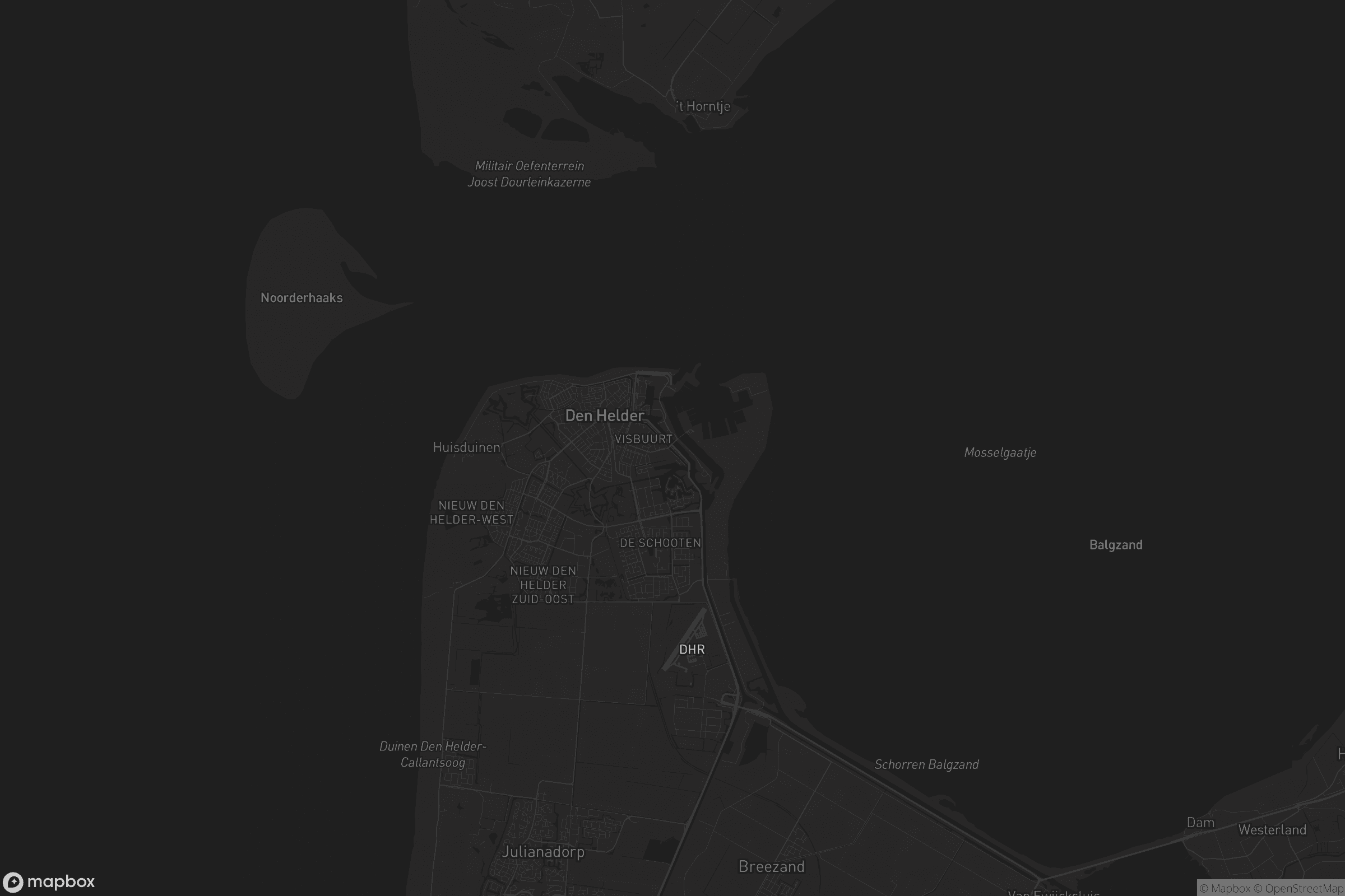 Kaart van Den Helder