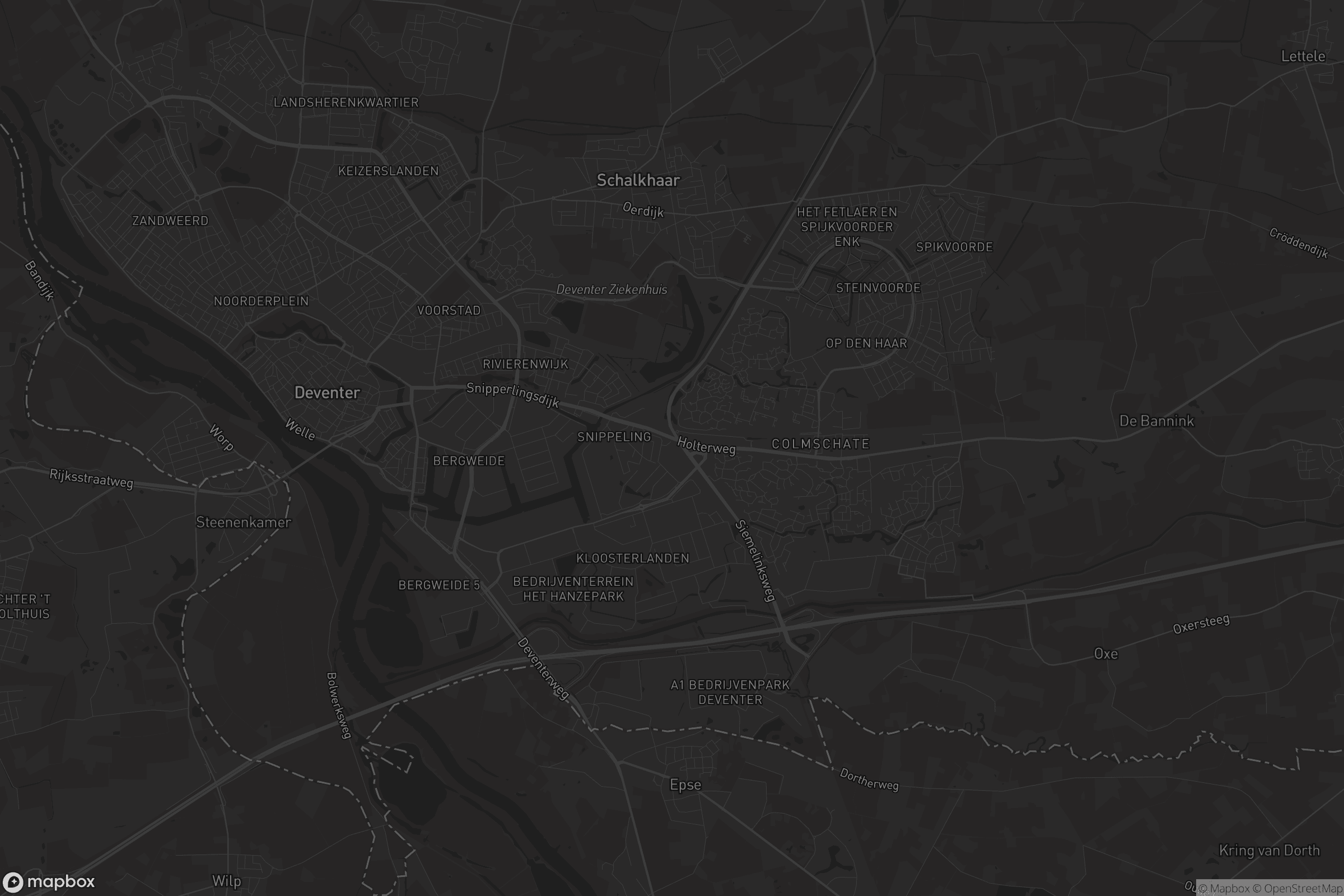 Kaart van Deventer