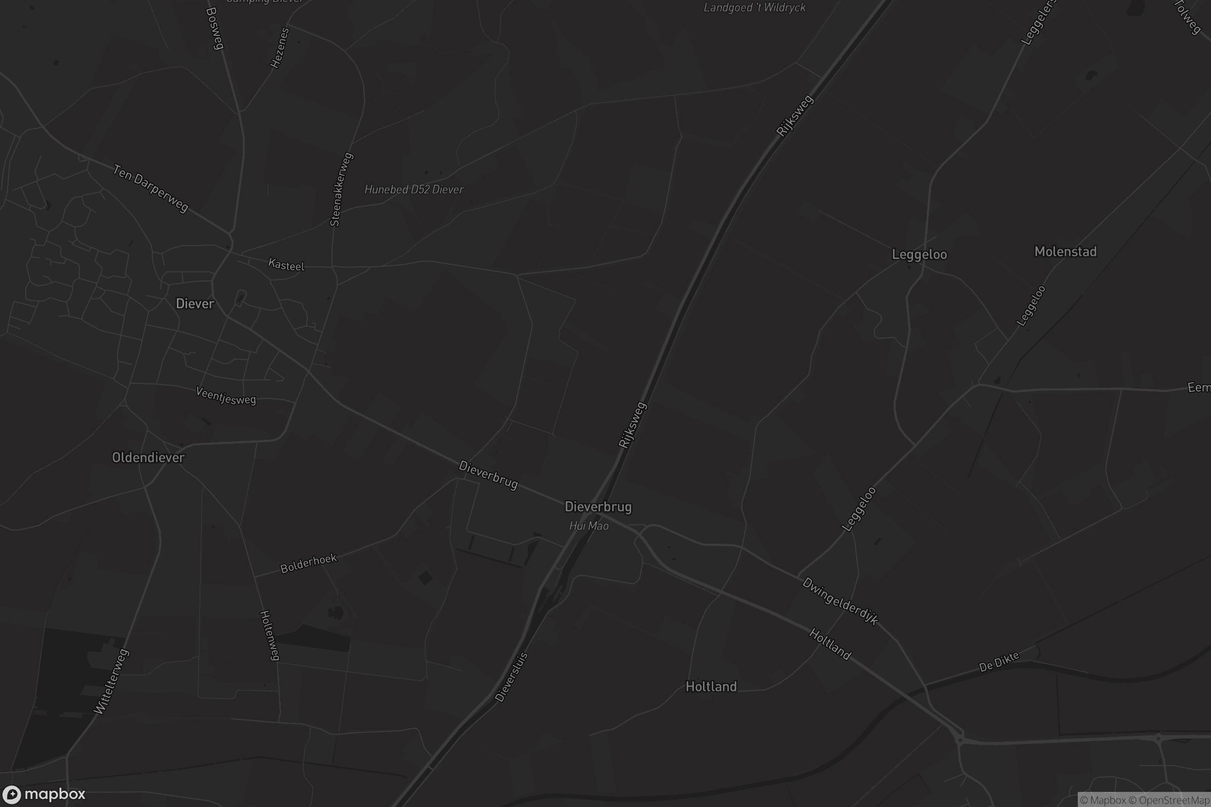 Kaart van Dieverbrug