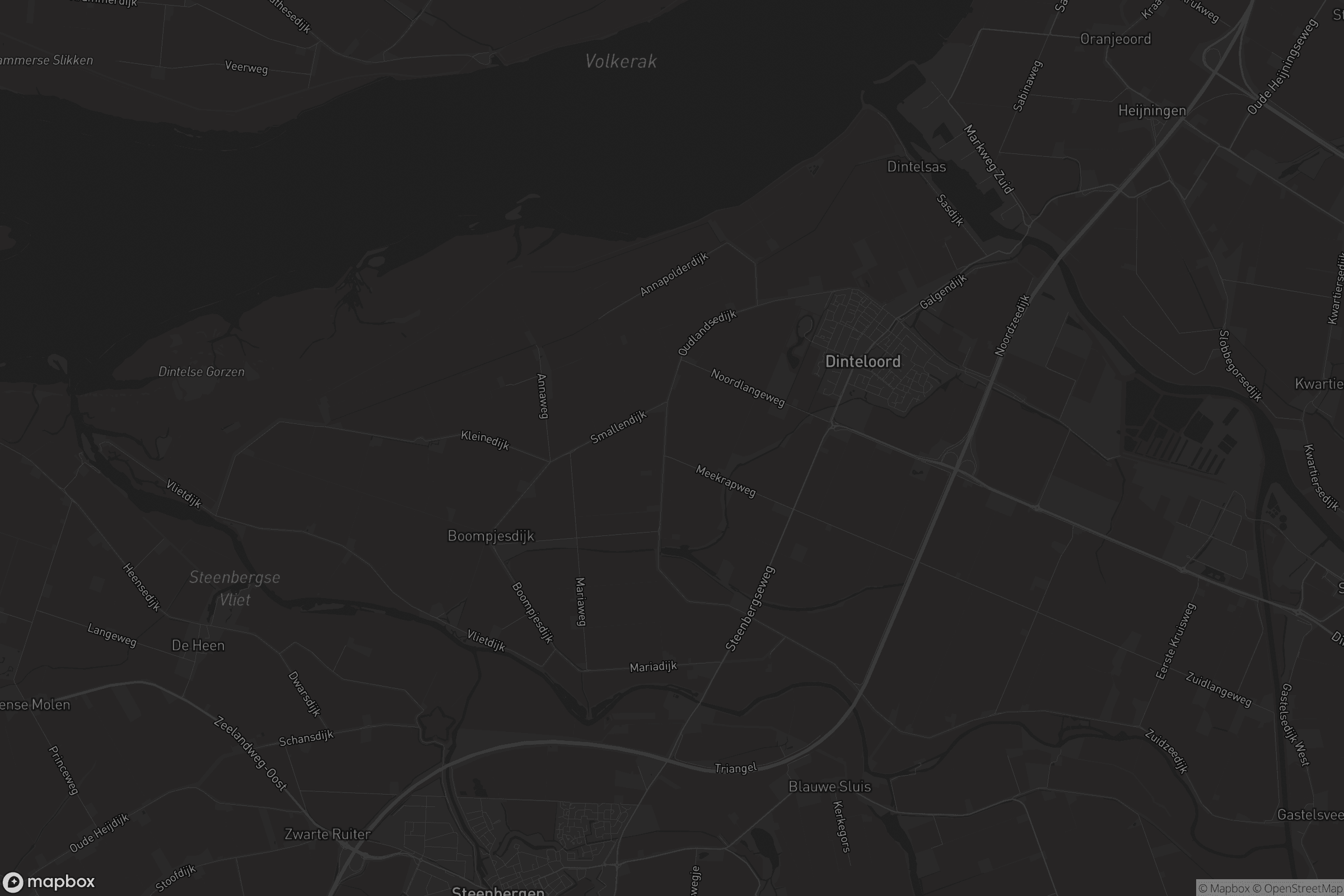 Kaart van Dinteloord