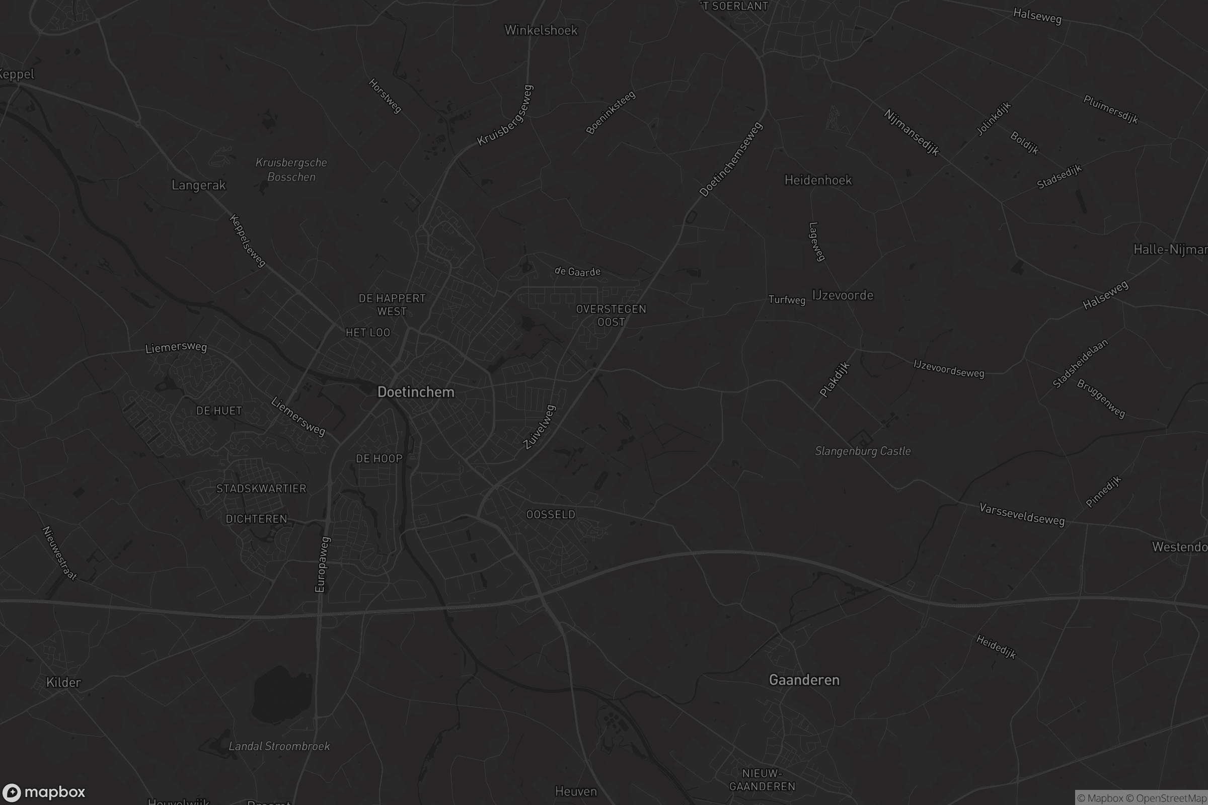 Kaart van Doetinchem