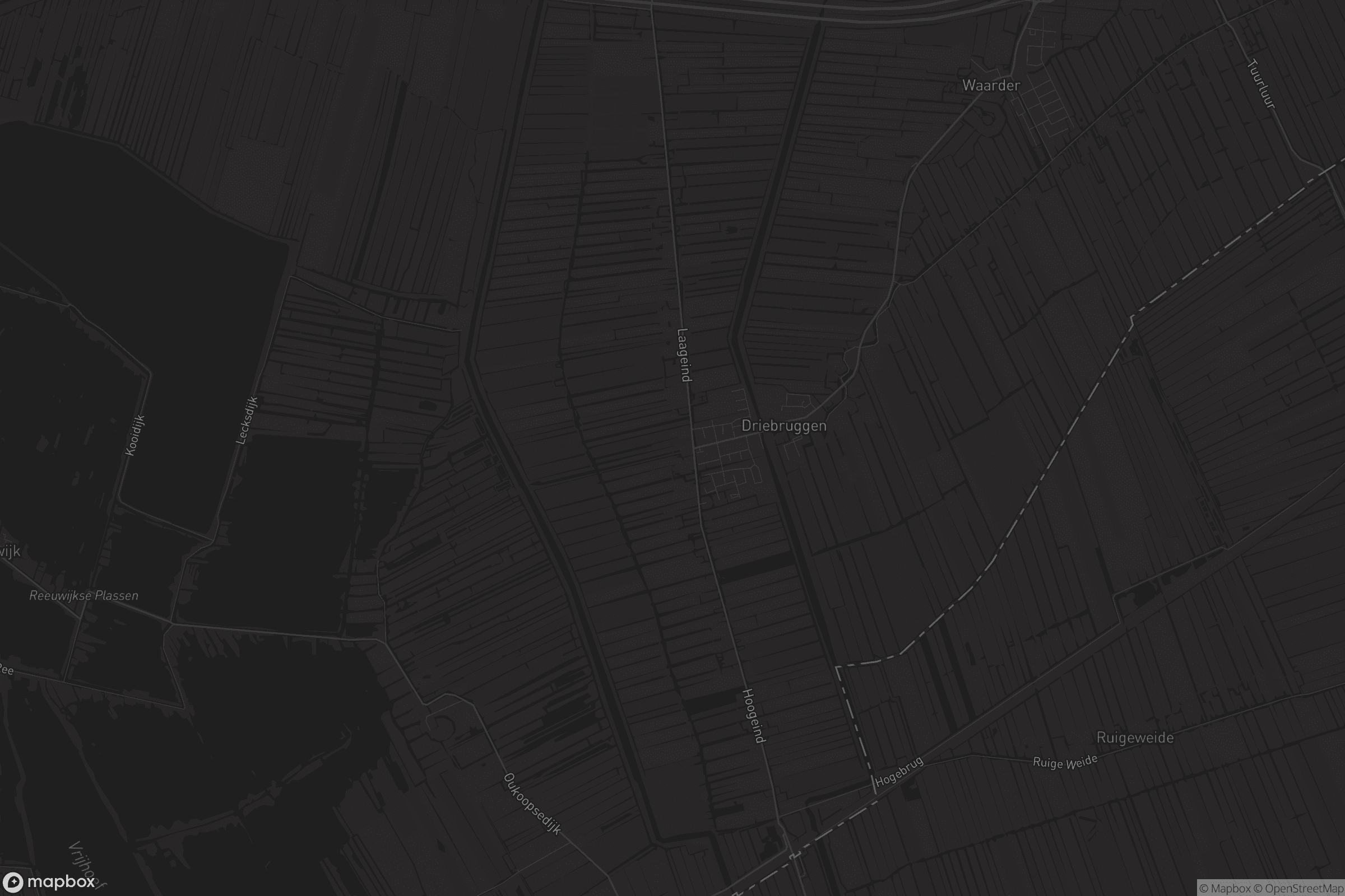 Kaart van Driebruggen