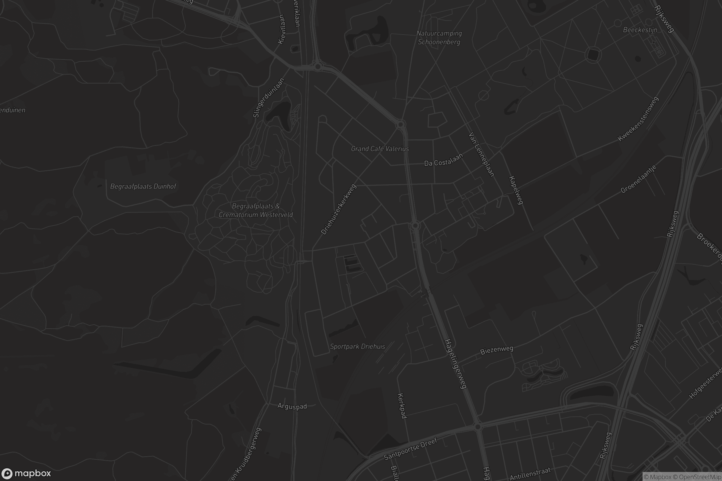 Kaart van Driehuis NH