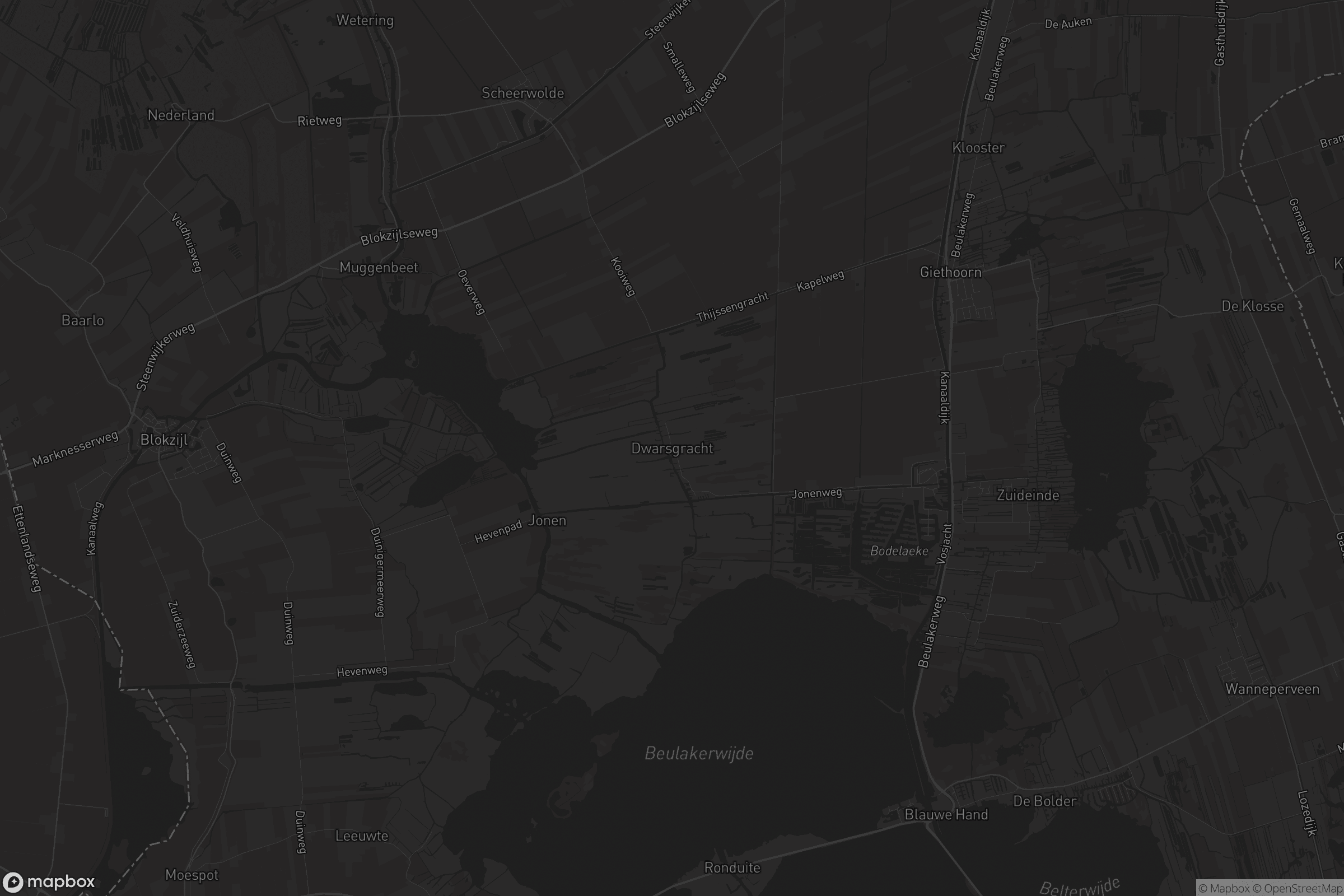 Kaart van Dwarsgracht