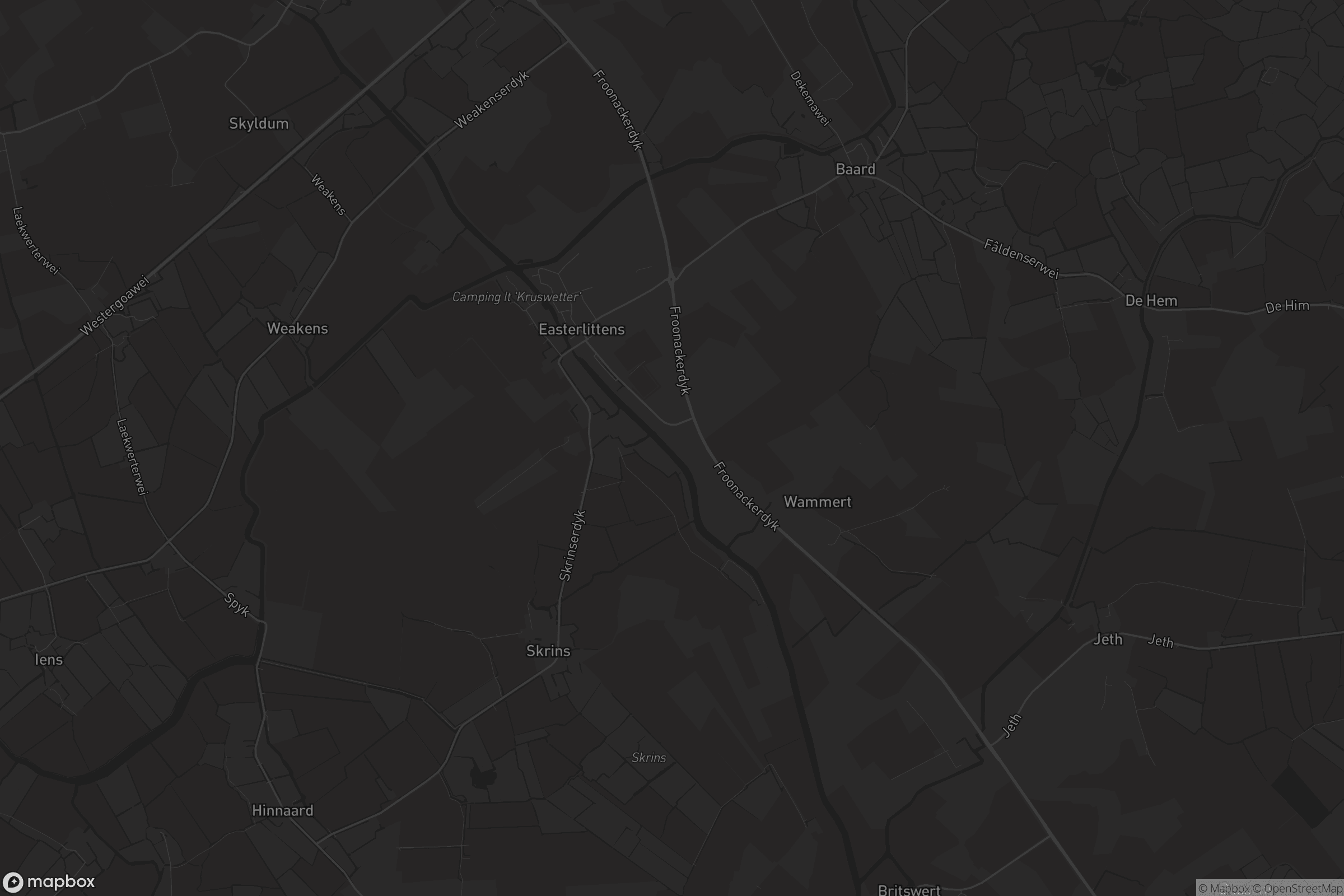 Kaart van Easterlittens