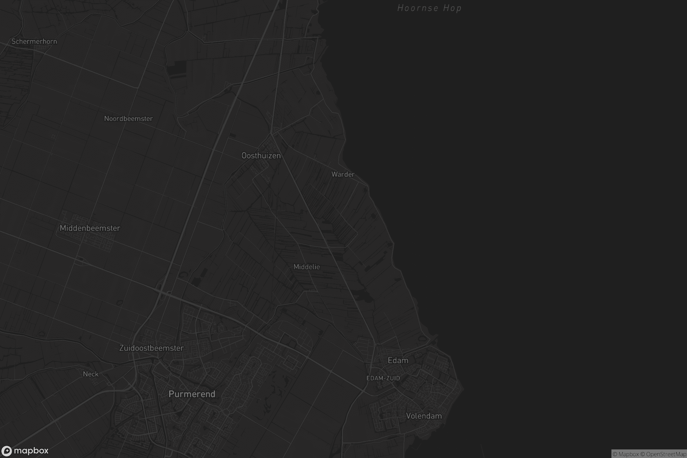 Kaart van Edam-Volendam