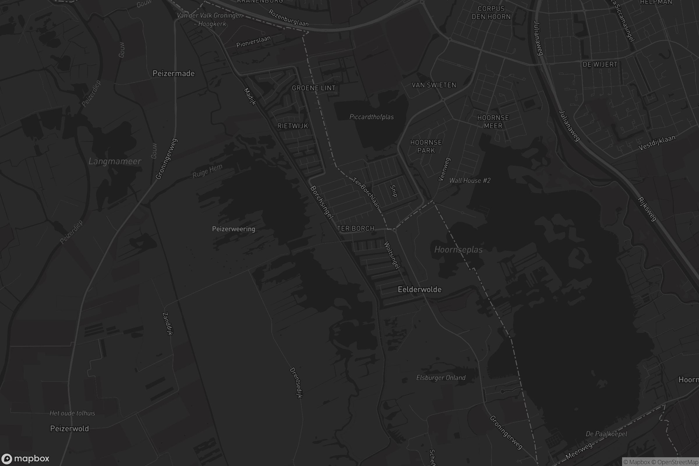 Kaart van Eelderwolde