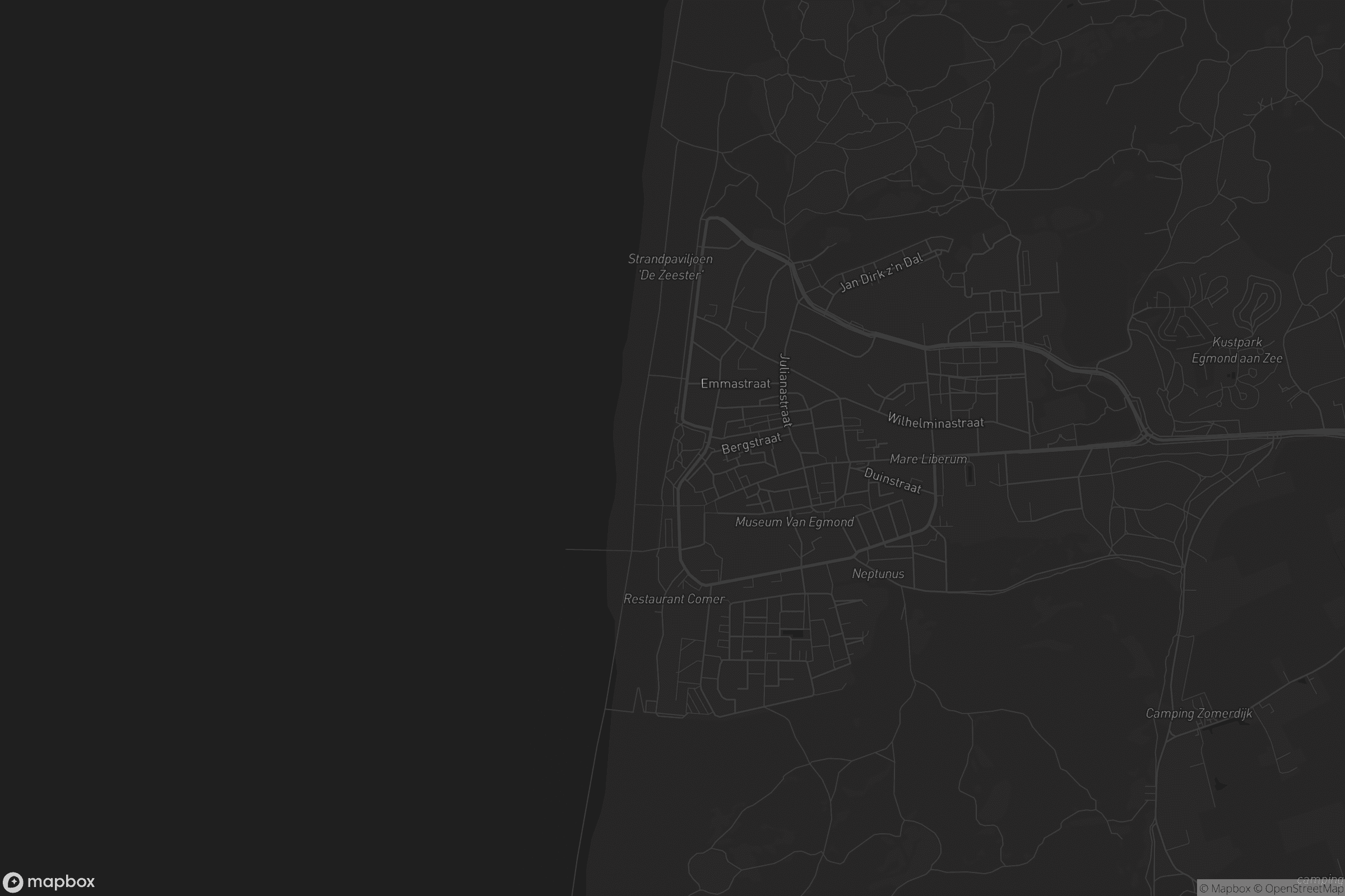 Kaart van Egmond aan Zee