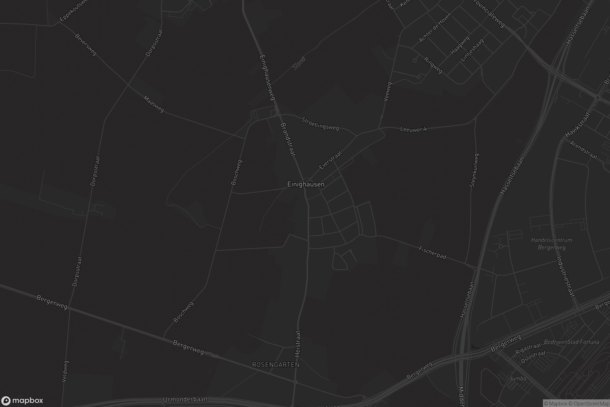 Kaart van Einighausen