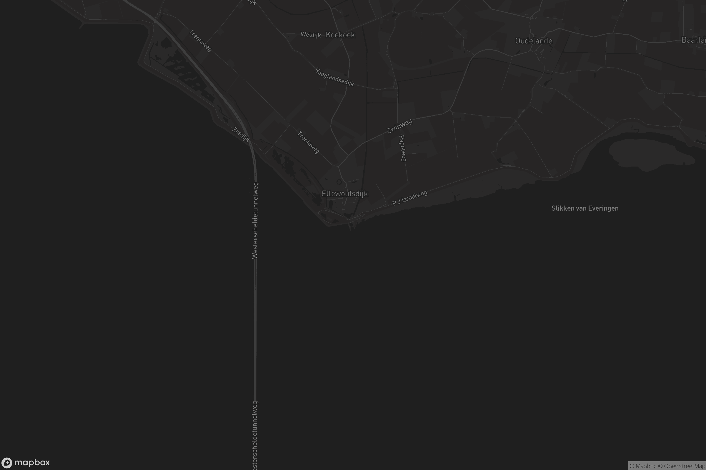 Kaart van Ellewoutsdijk