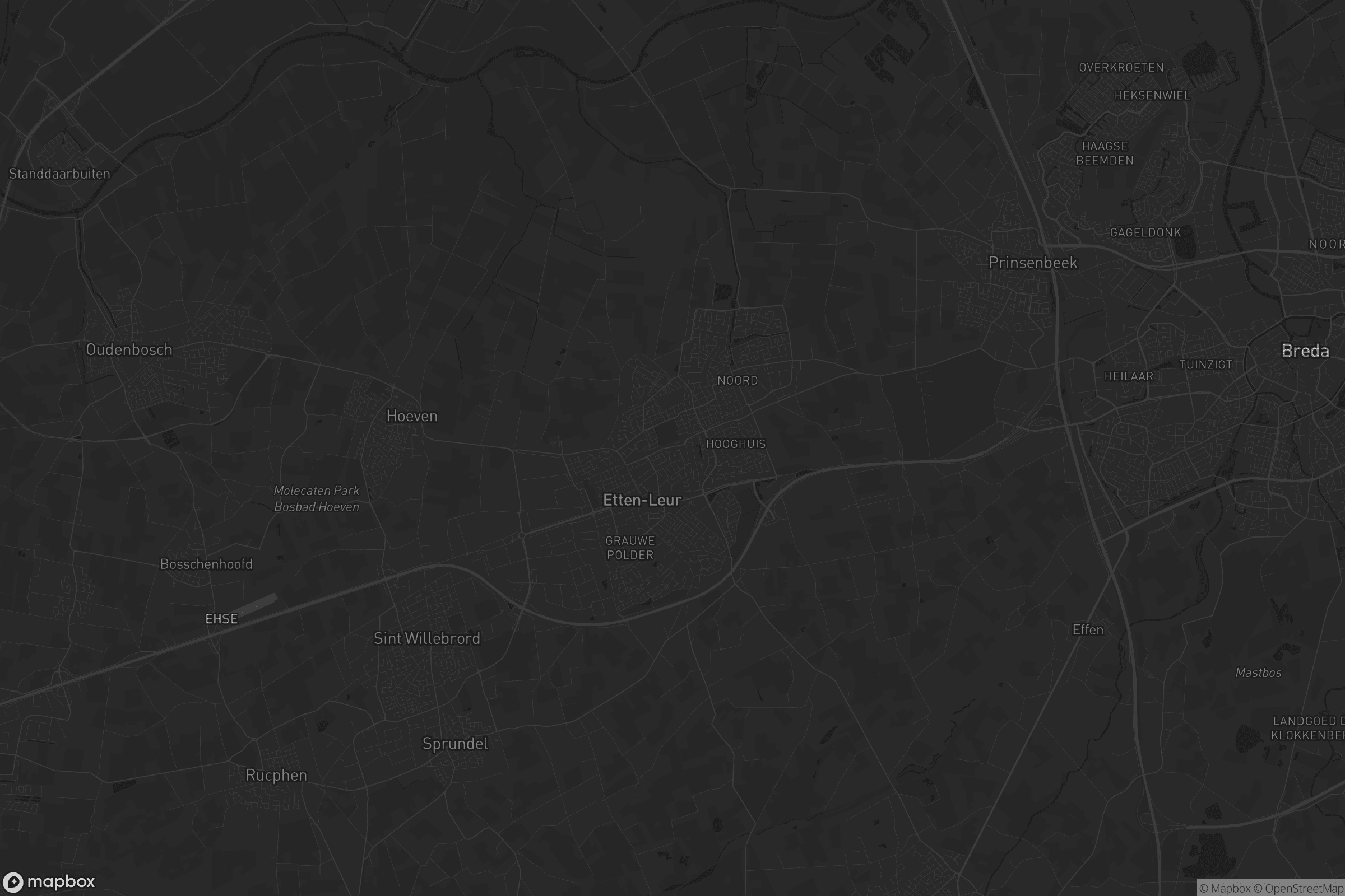 Kaart van Etten-Leur