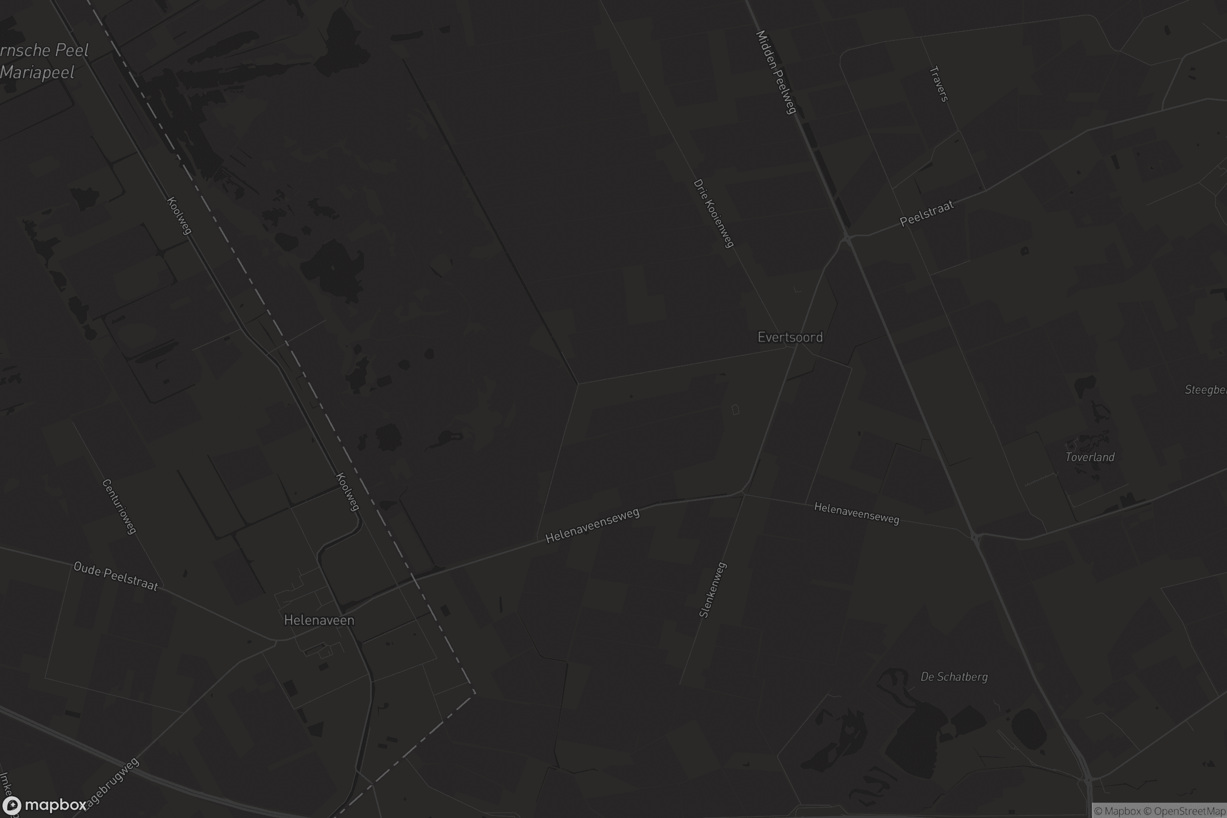 Kaart van Evertsoord