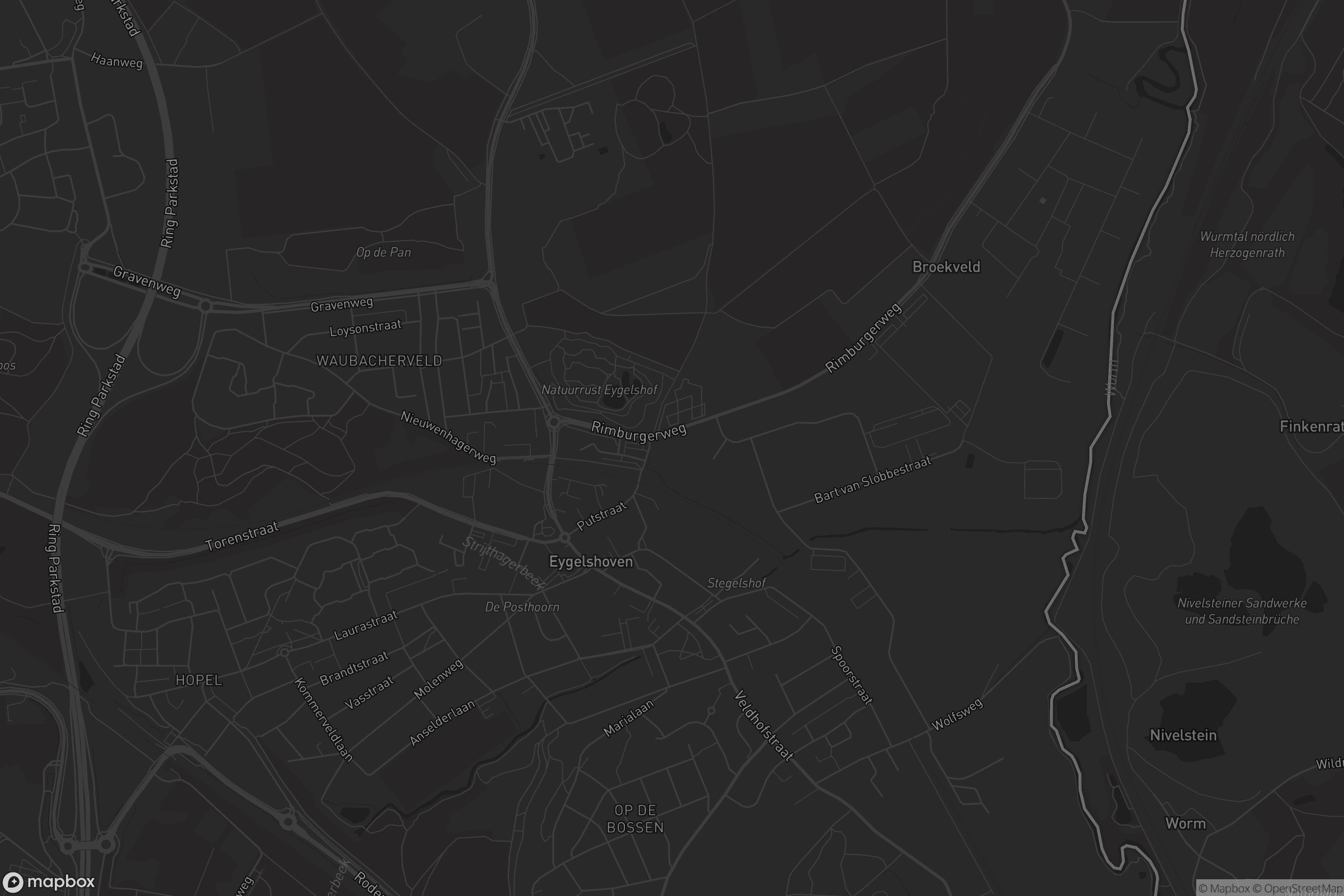 Kaart van Eygelshoven