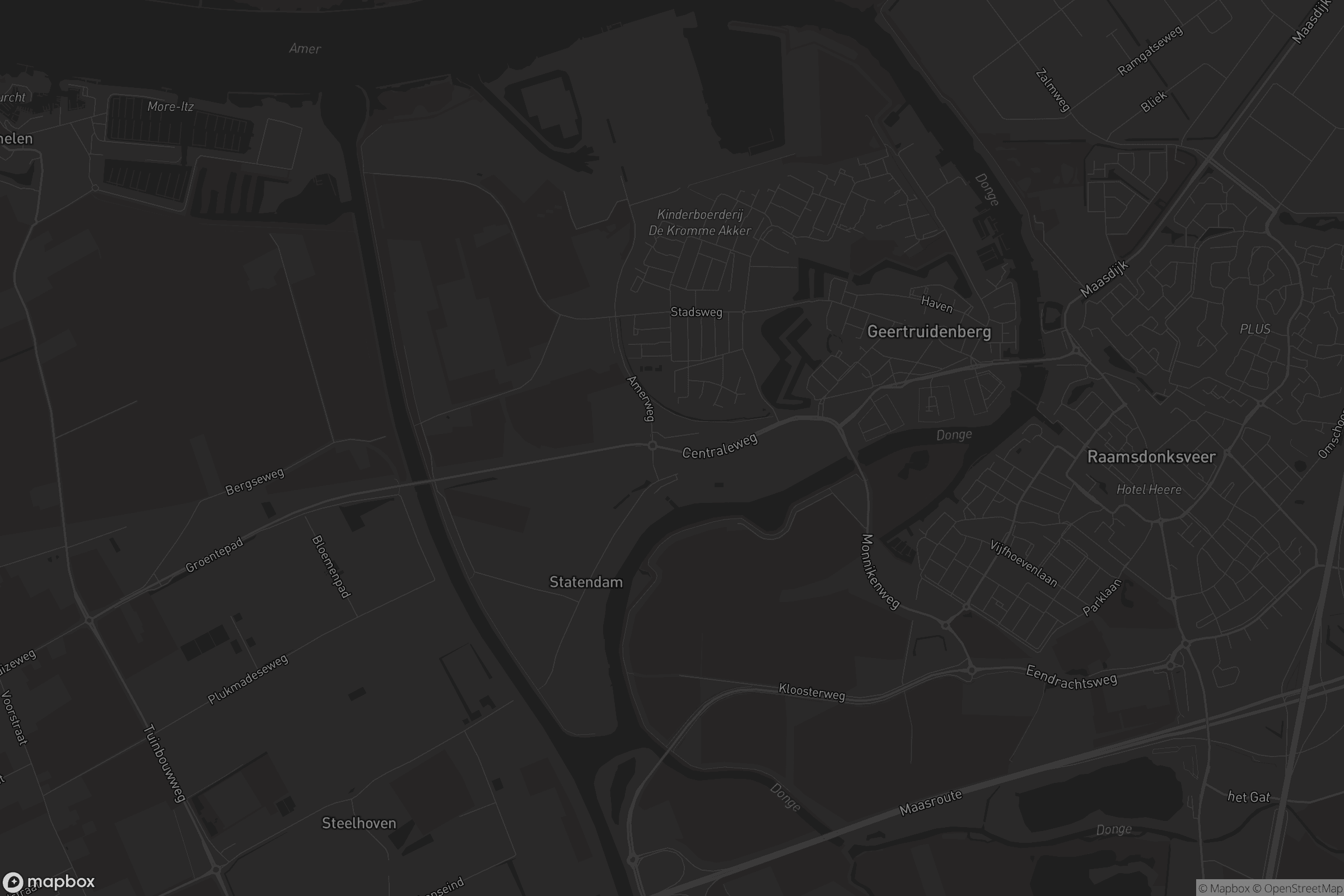 Kaart van Geertruidenberg