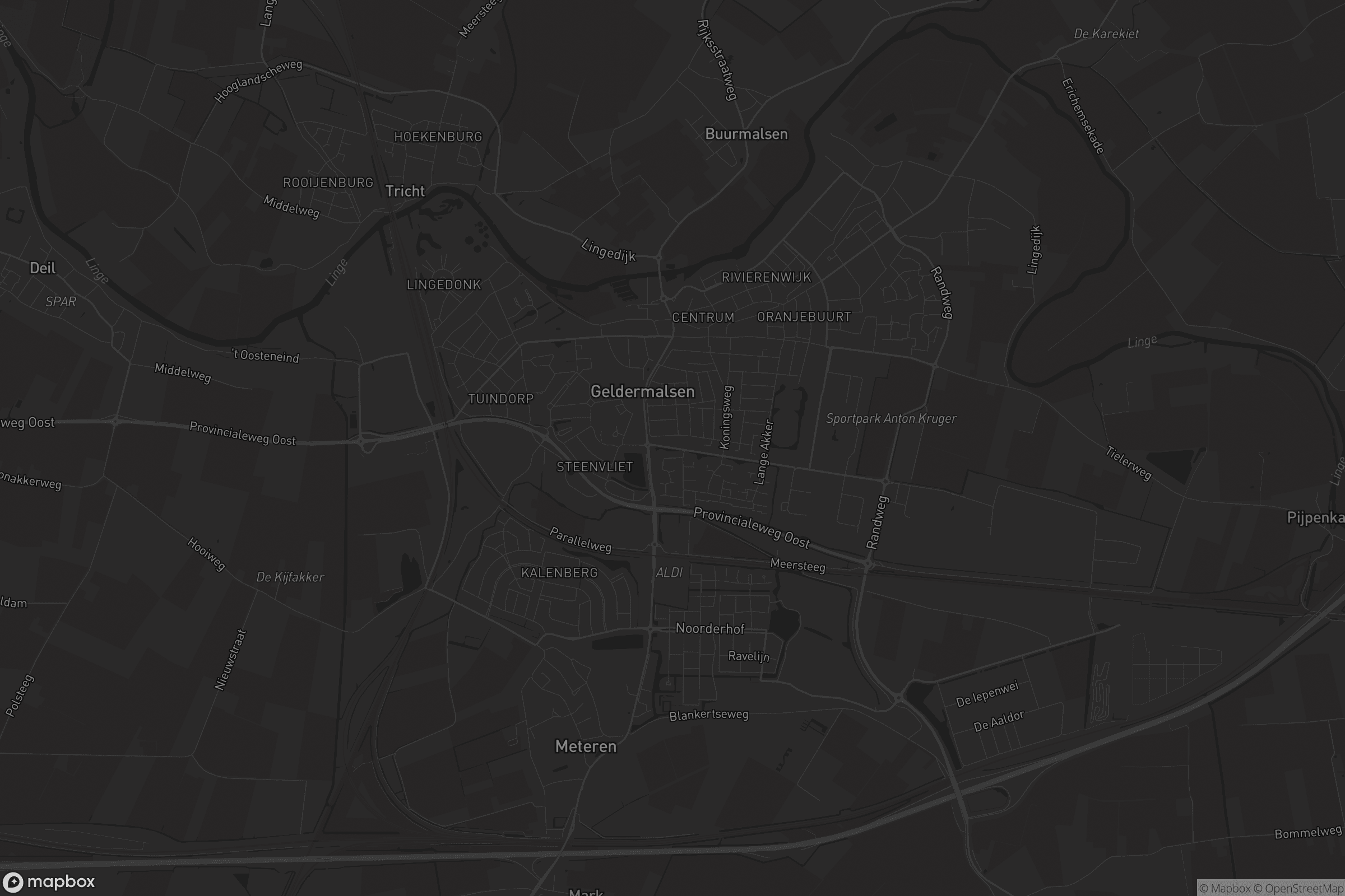 Kaart van Geldermalsen