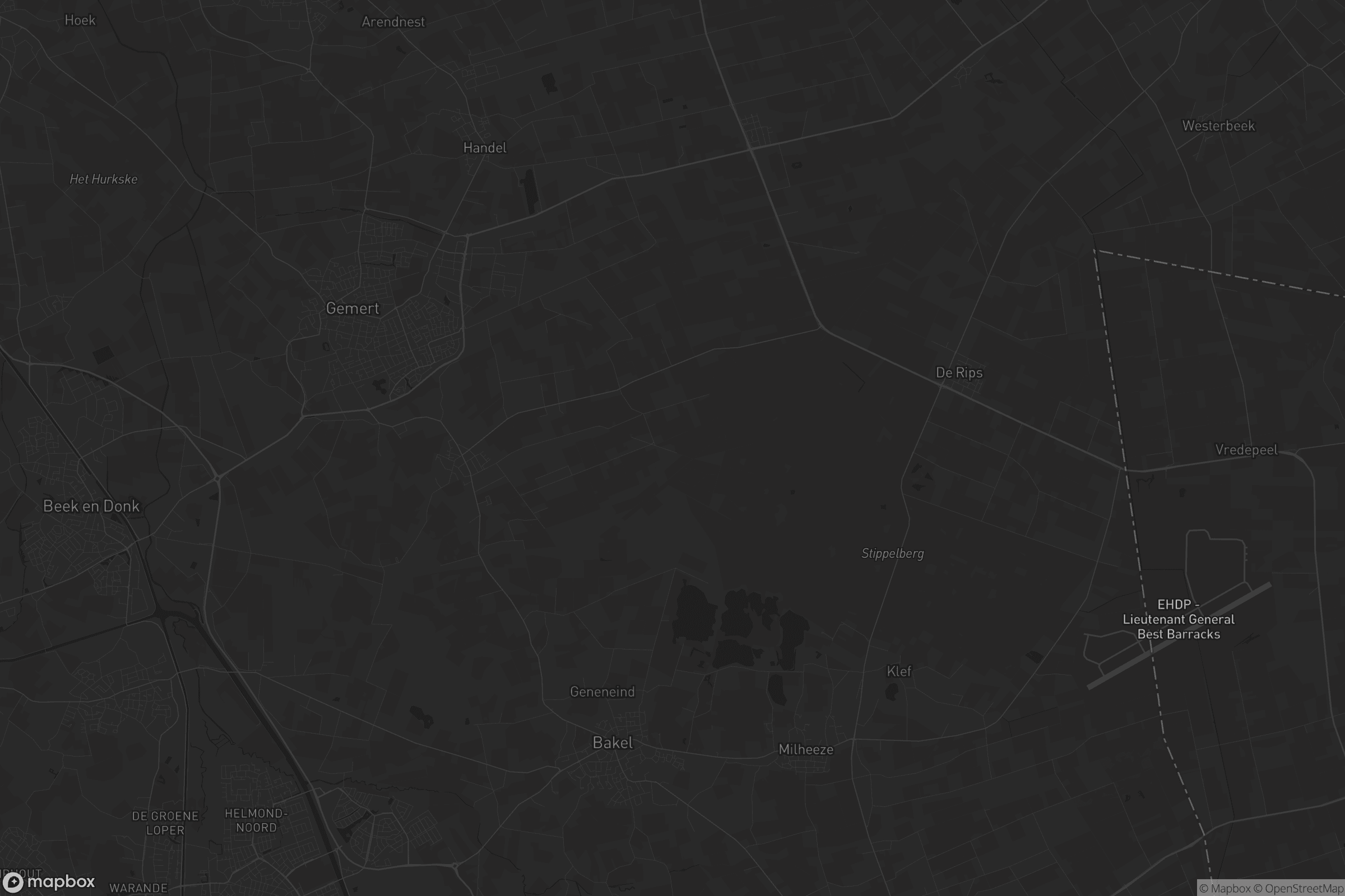 Kaart van Gemert-Bakel