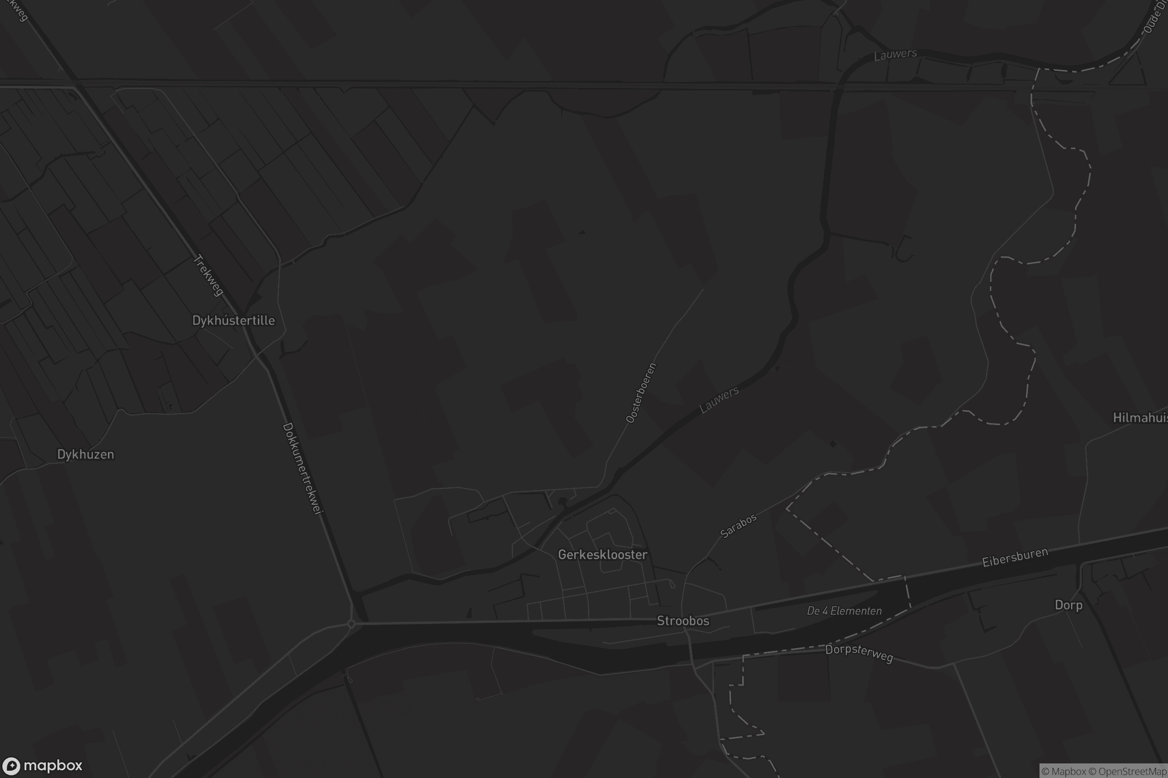 Kaart van Gerkesklooster