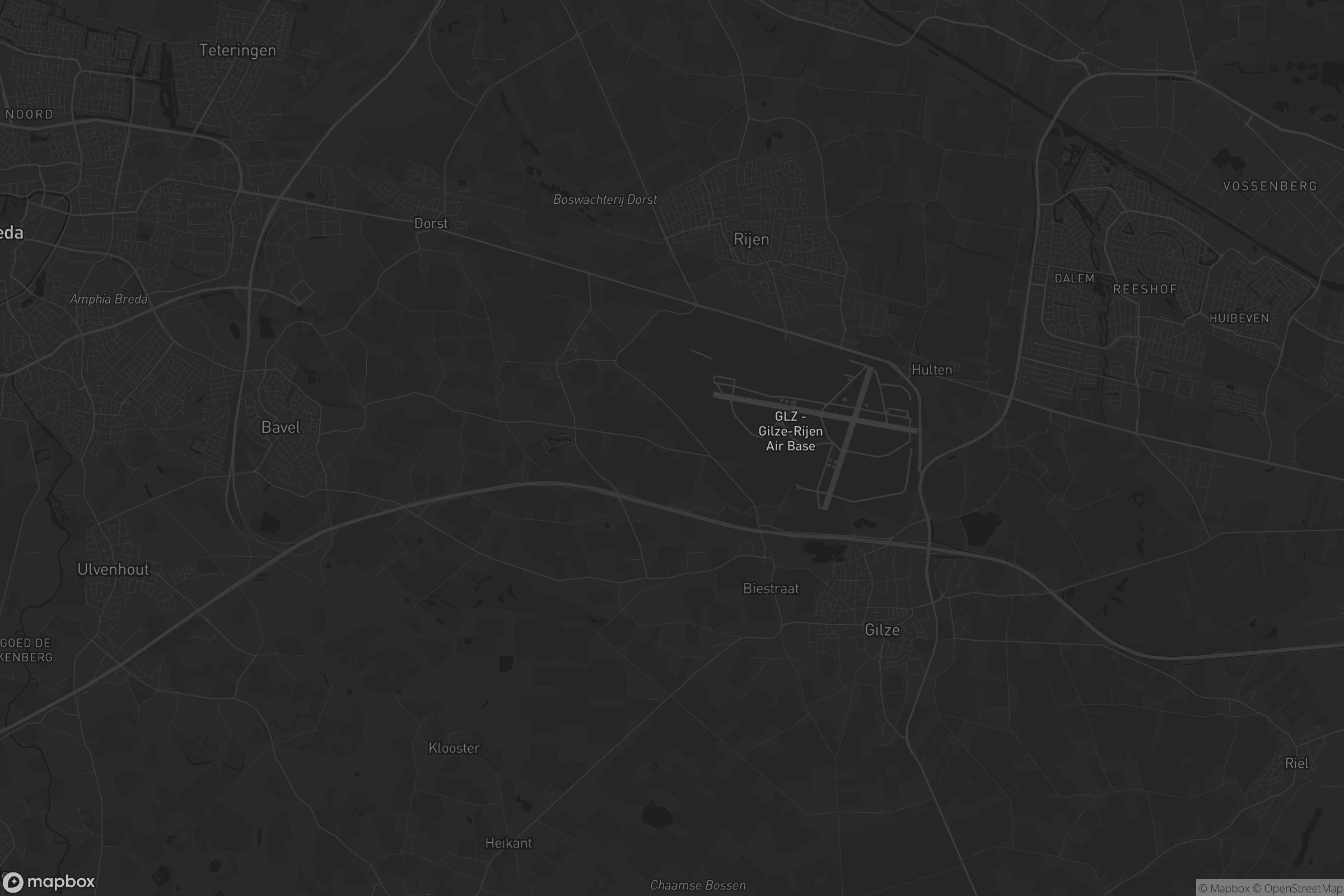 Kaart van Gilze en Rijen