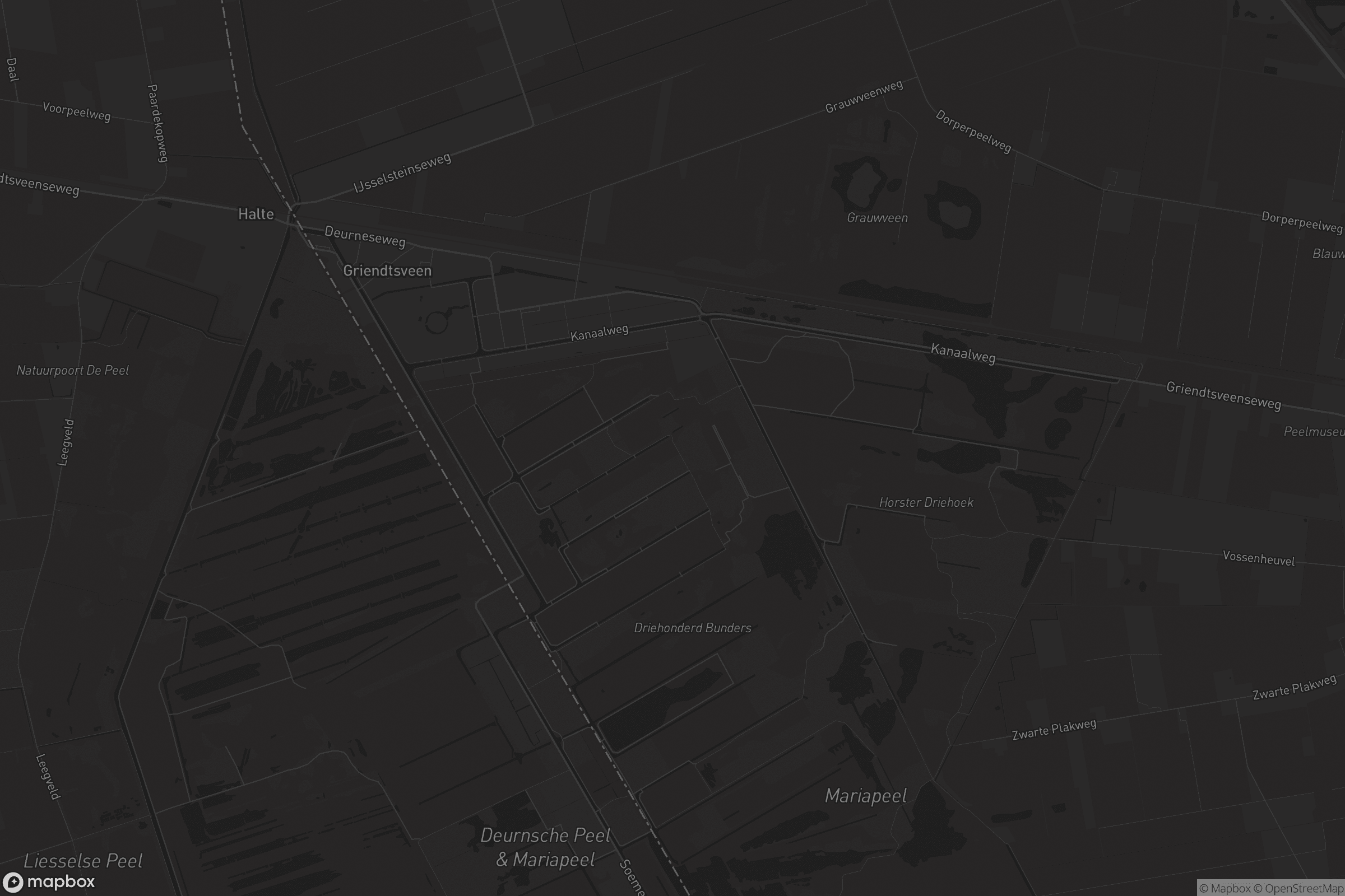 Kaart van Griendtsveen