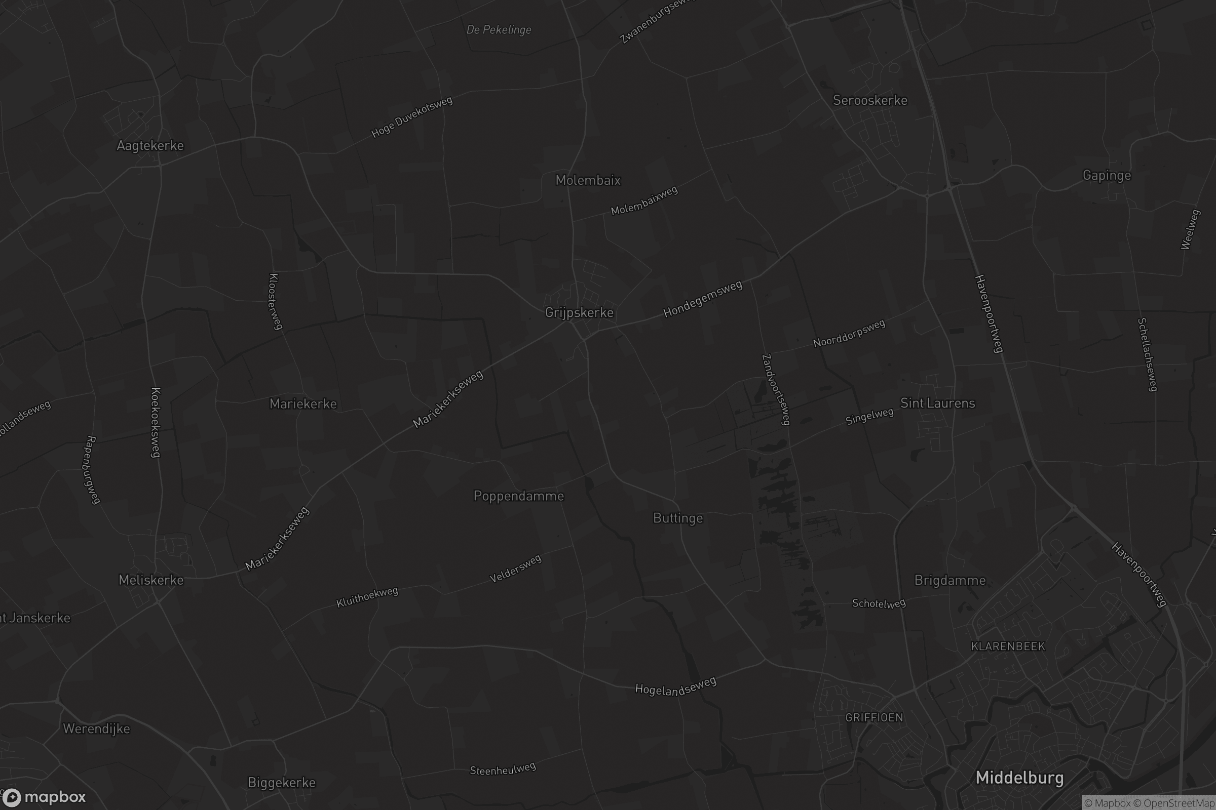 Kaart van Grijpskerke