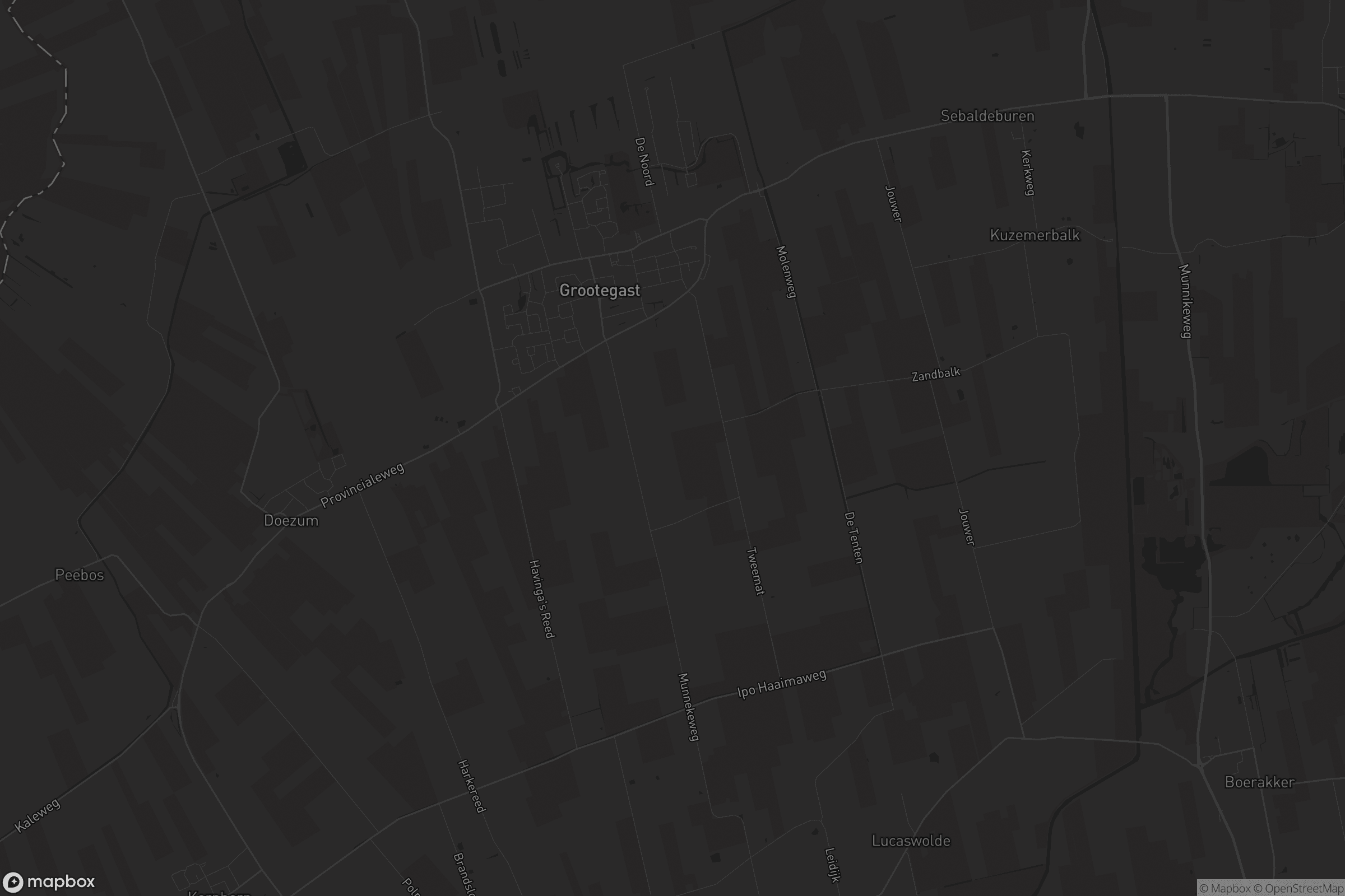 Kaart van Grootegast