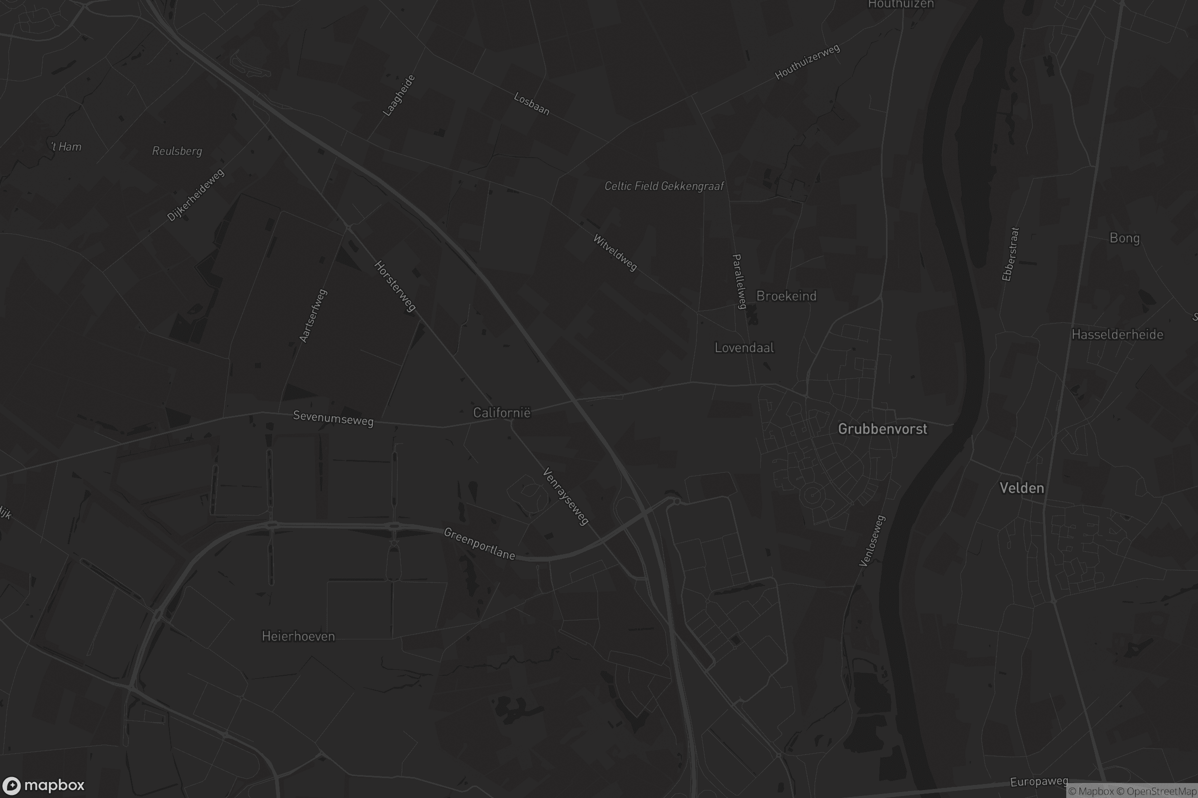 Kaart van Grubbenvorst