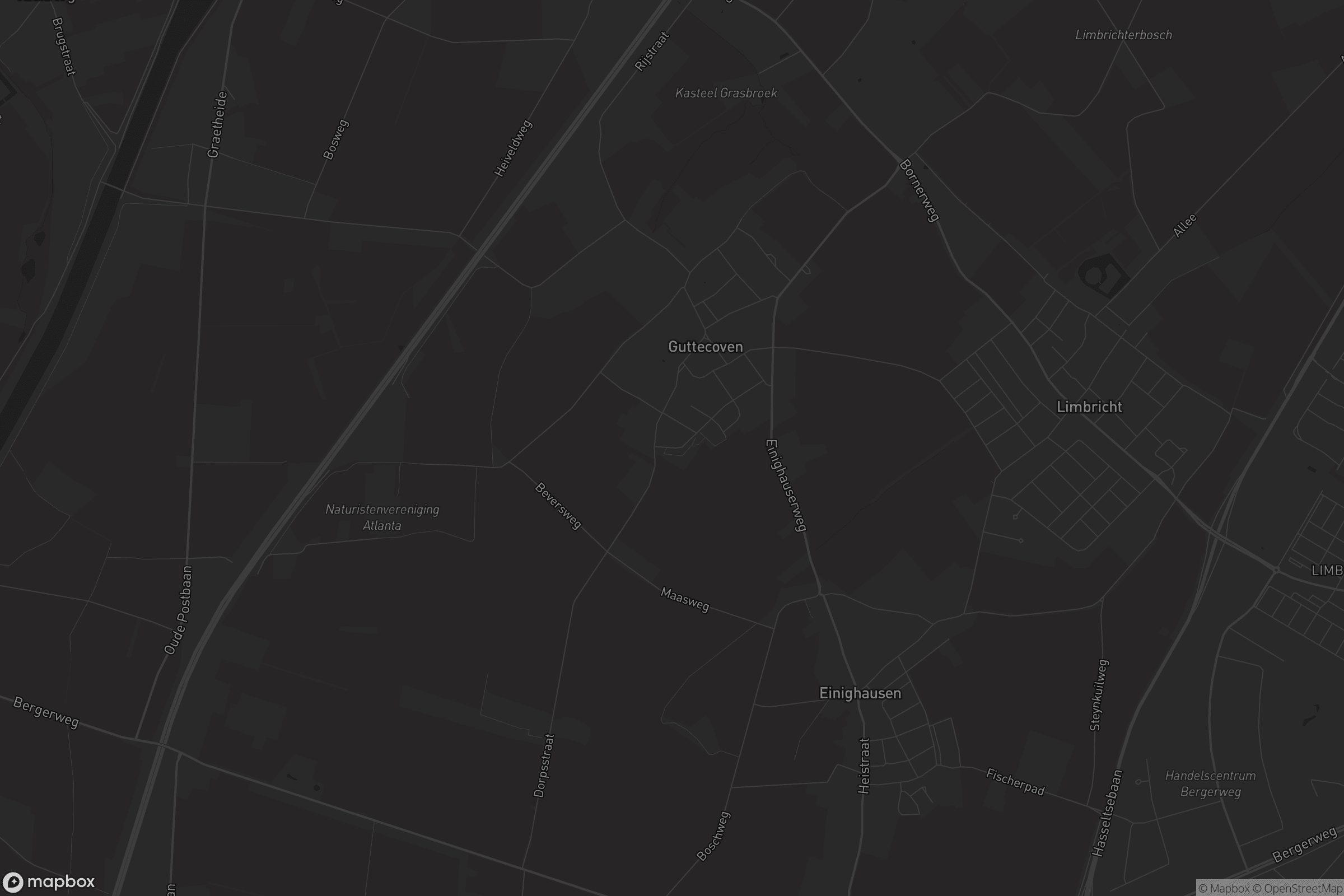 Kaart van Guttecoven