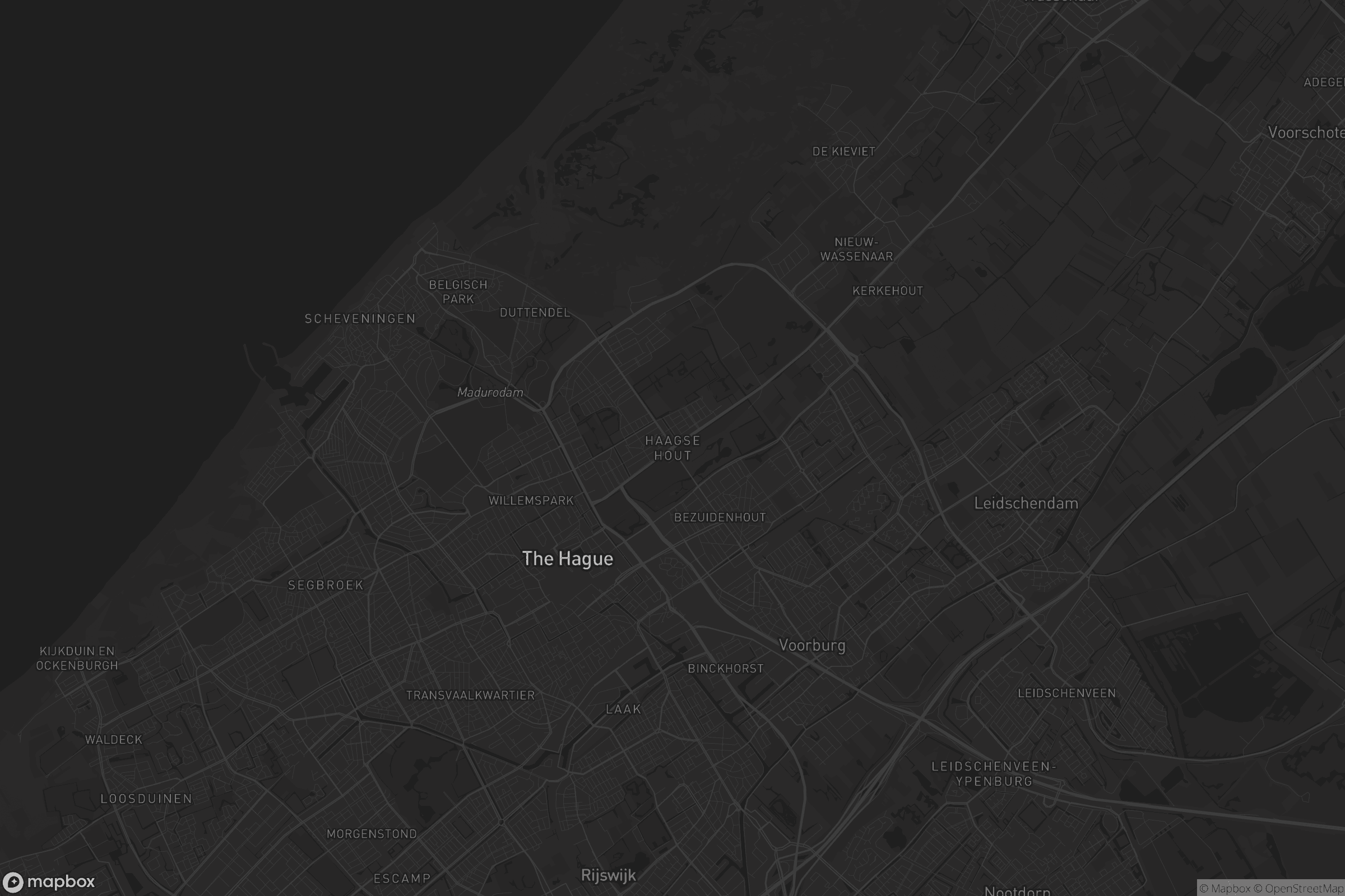 Kaart van Haagse Hout