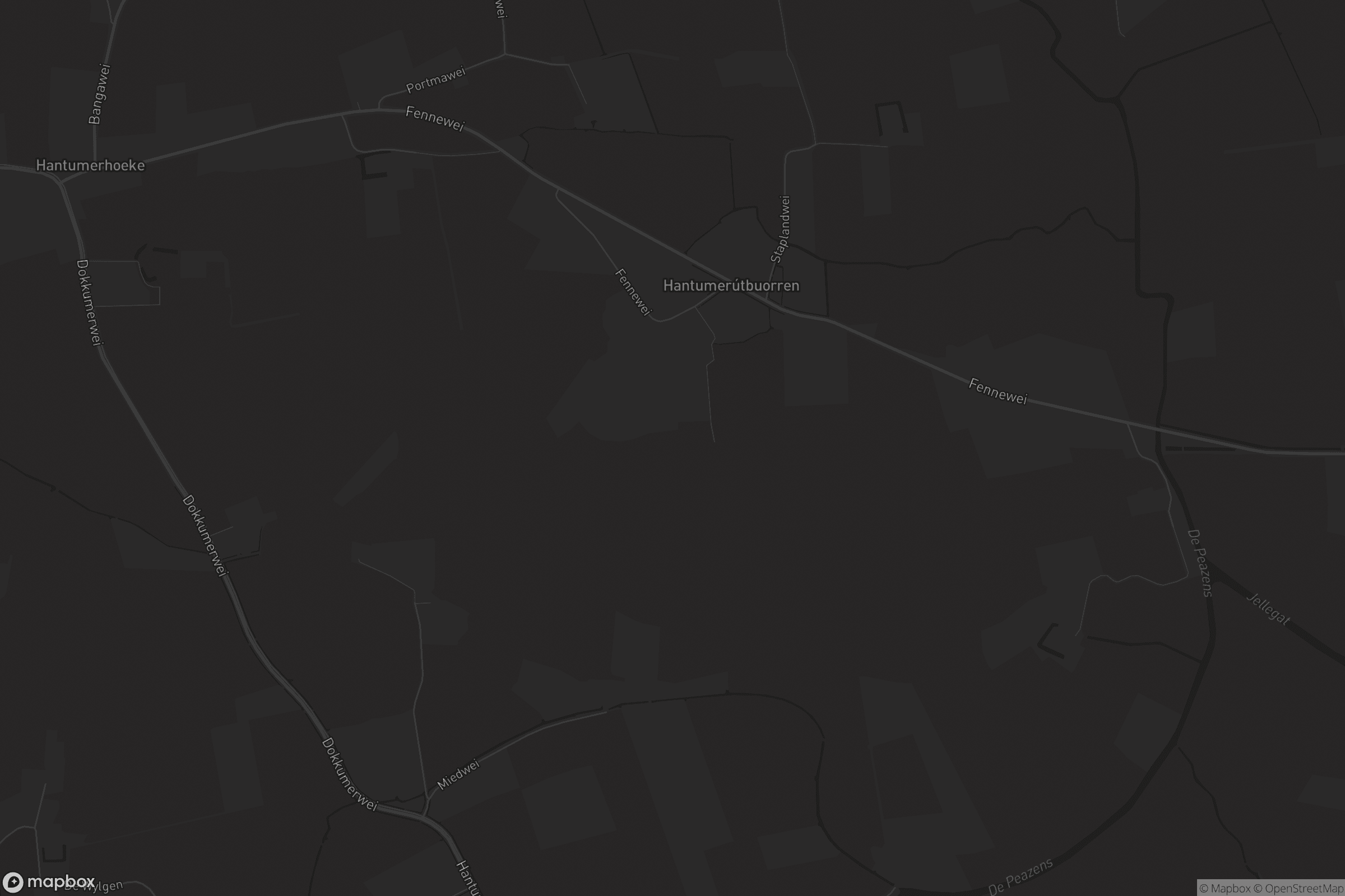 Kaart van Hantumerútbuorren