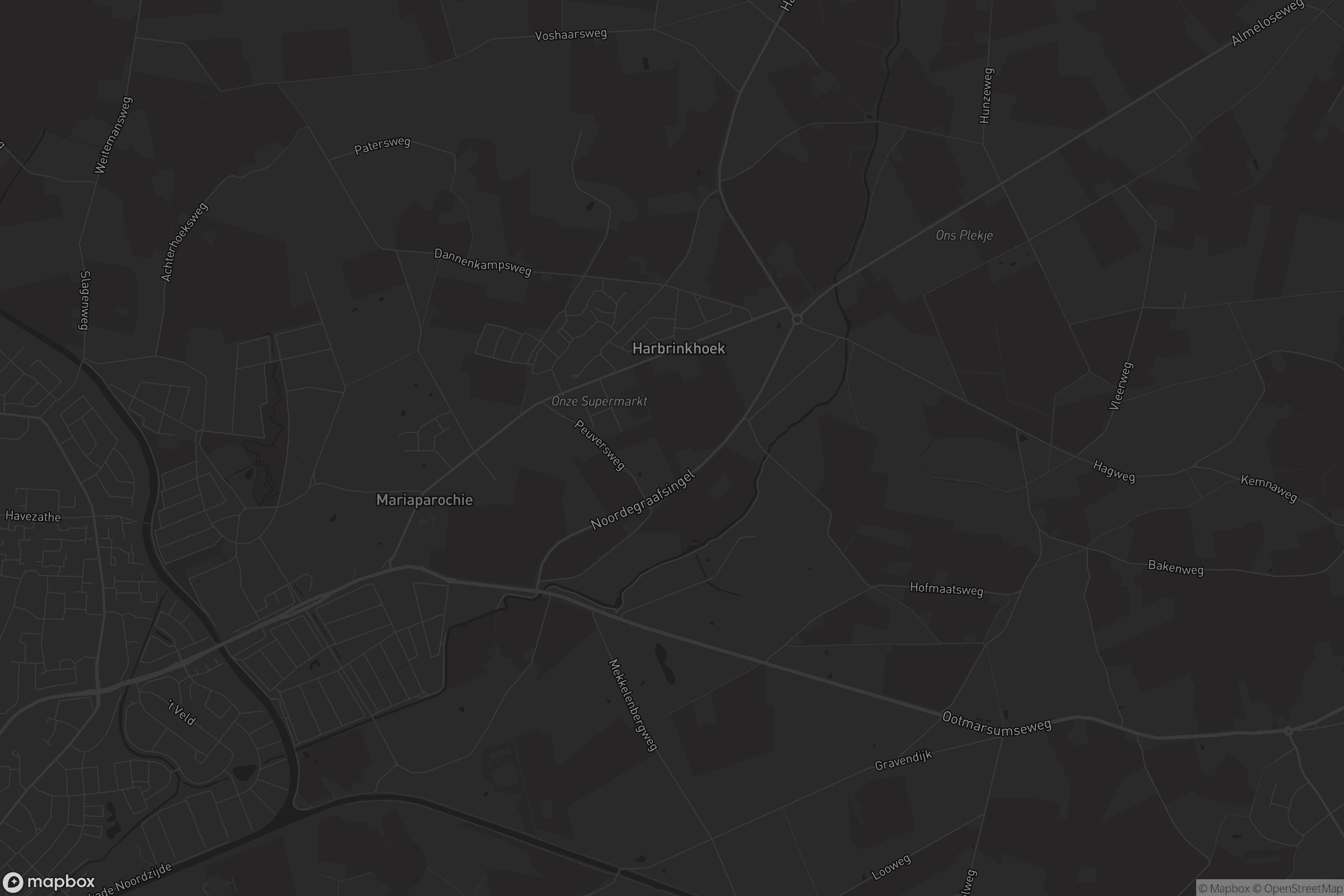 Kaart van Harbrinkhoek