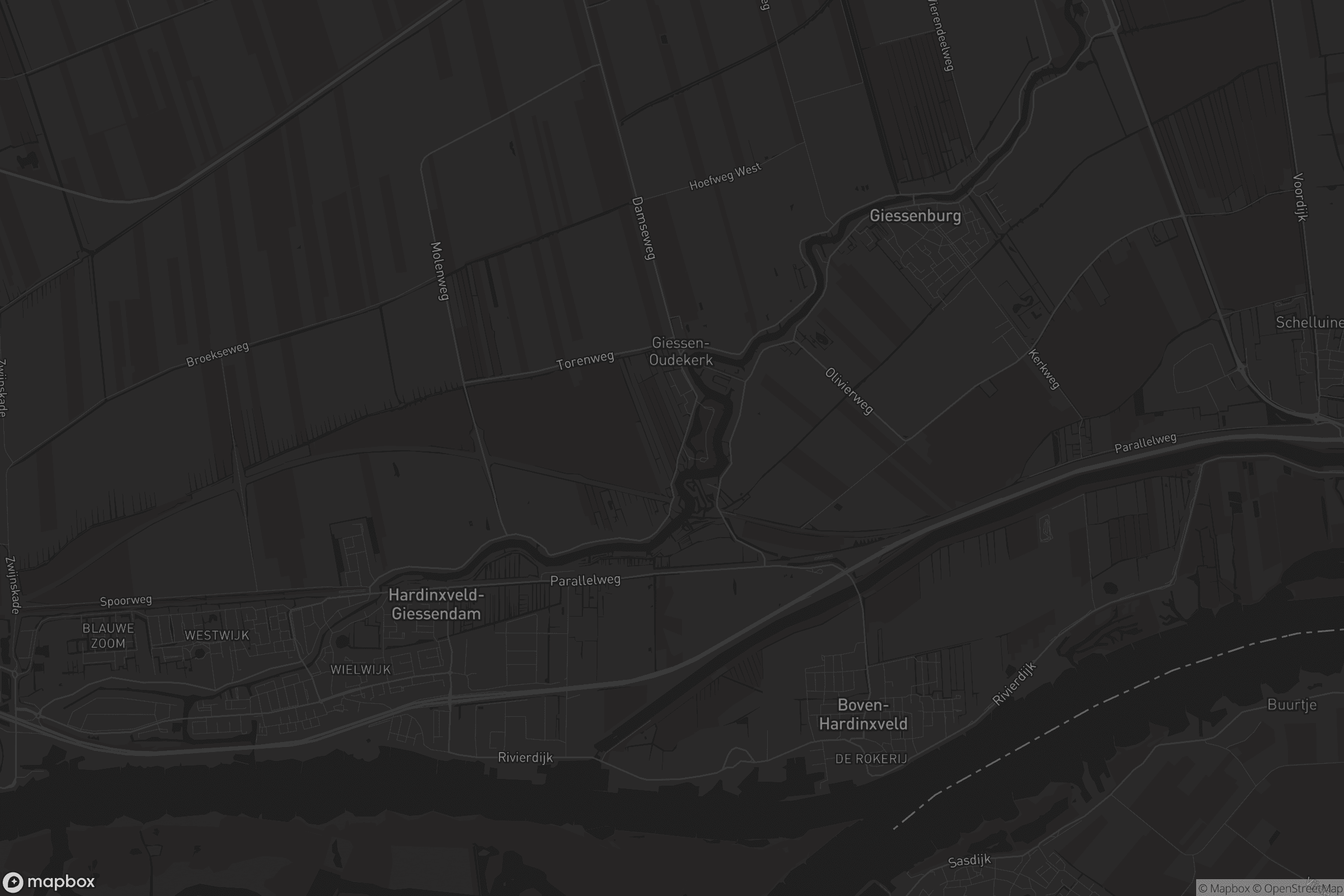Kaart van Hardinxveld-Giessendam