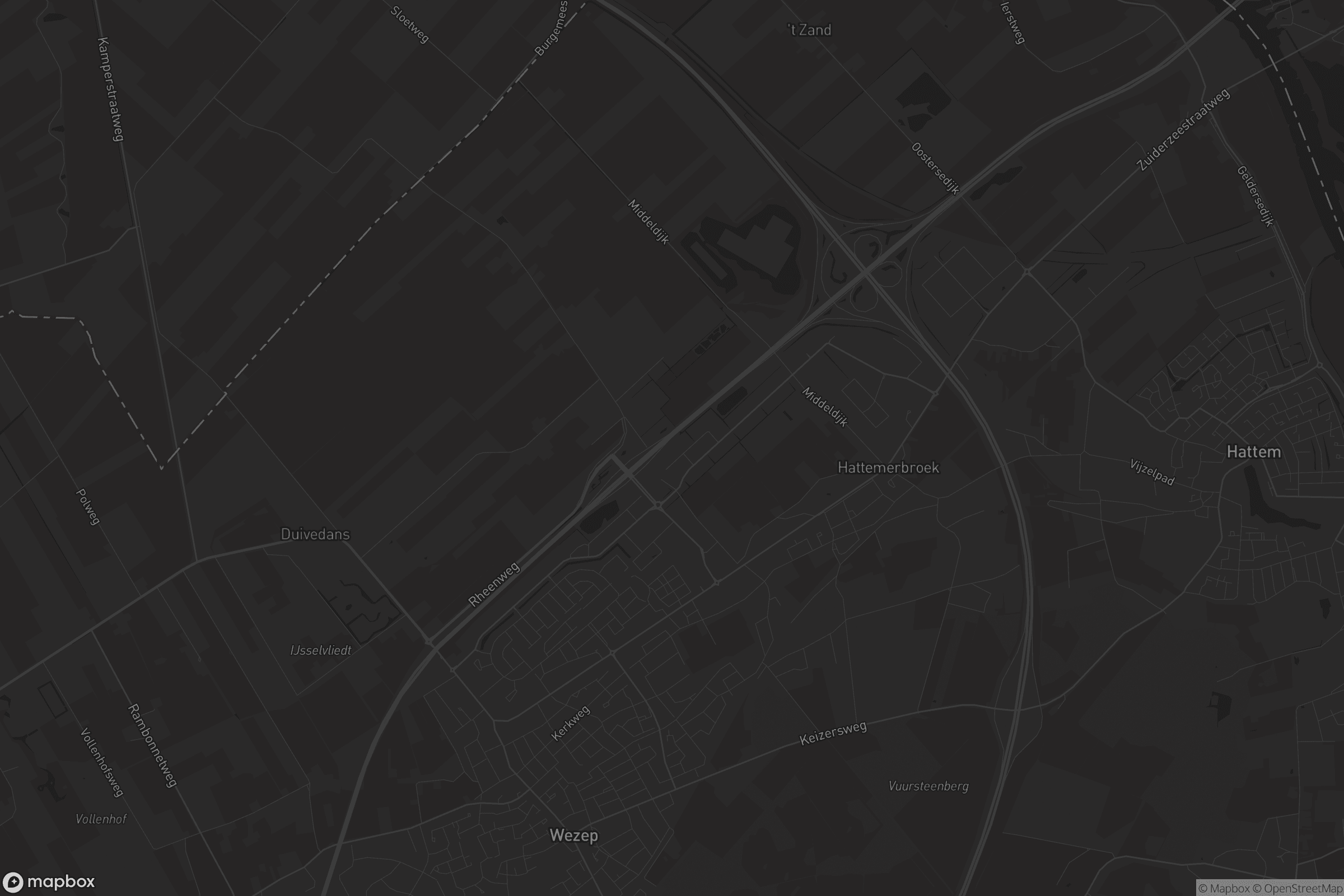 Kaart van Hattemerbroek