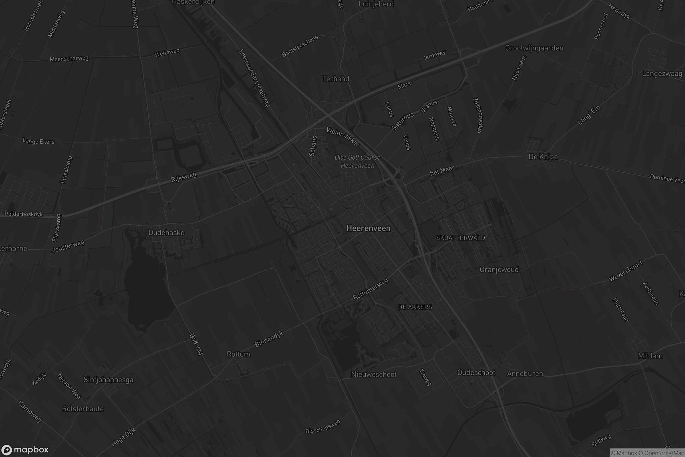 Kaart van Heerenveen