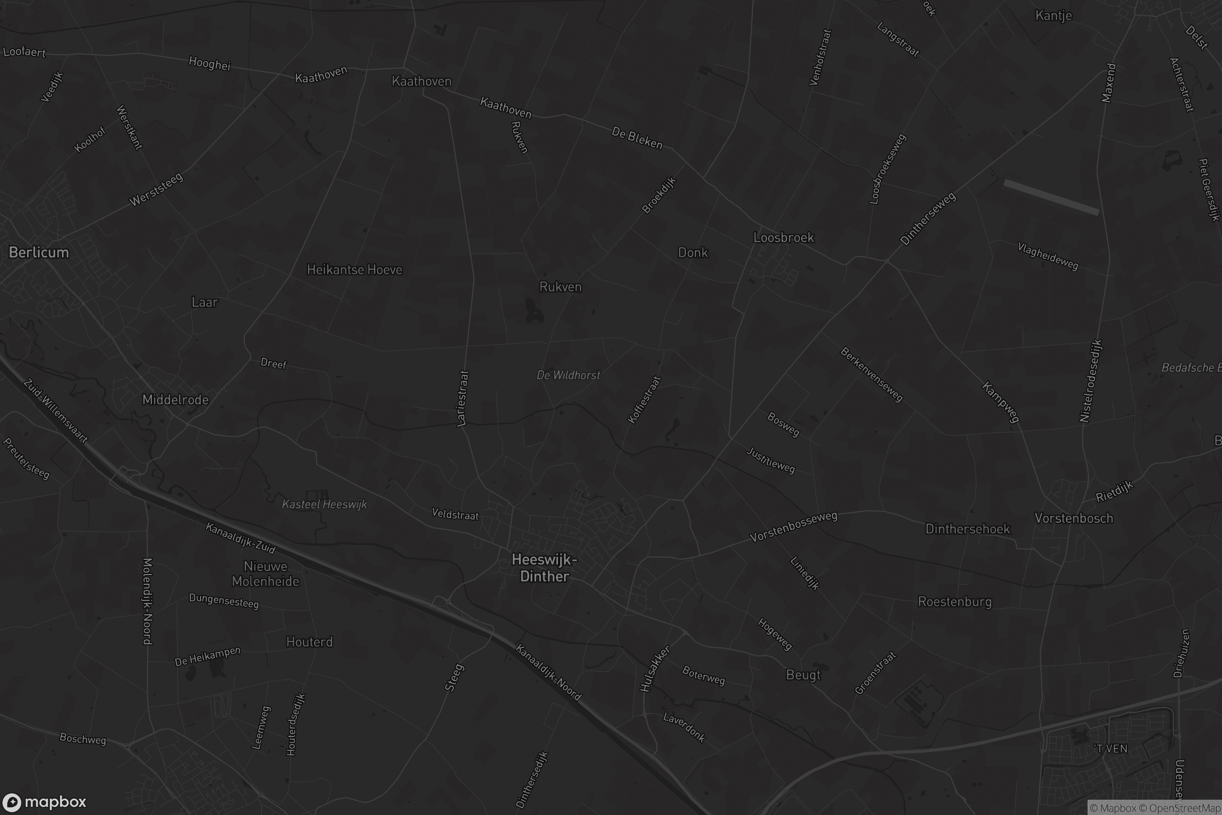 Kaart van Heeswijk-Dinther