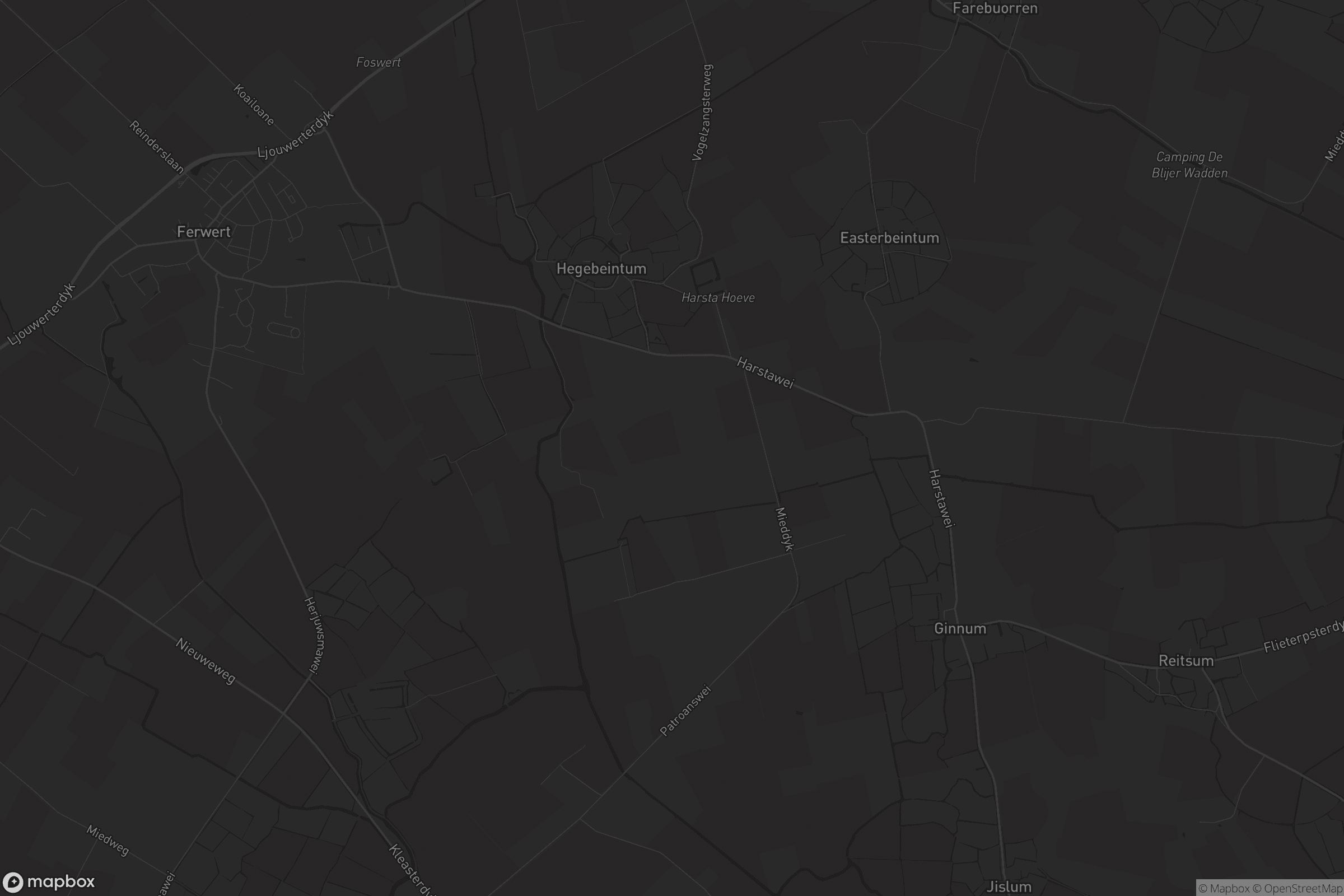 Kaart van Hegebeintum