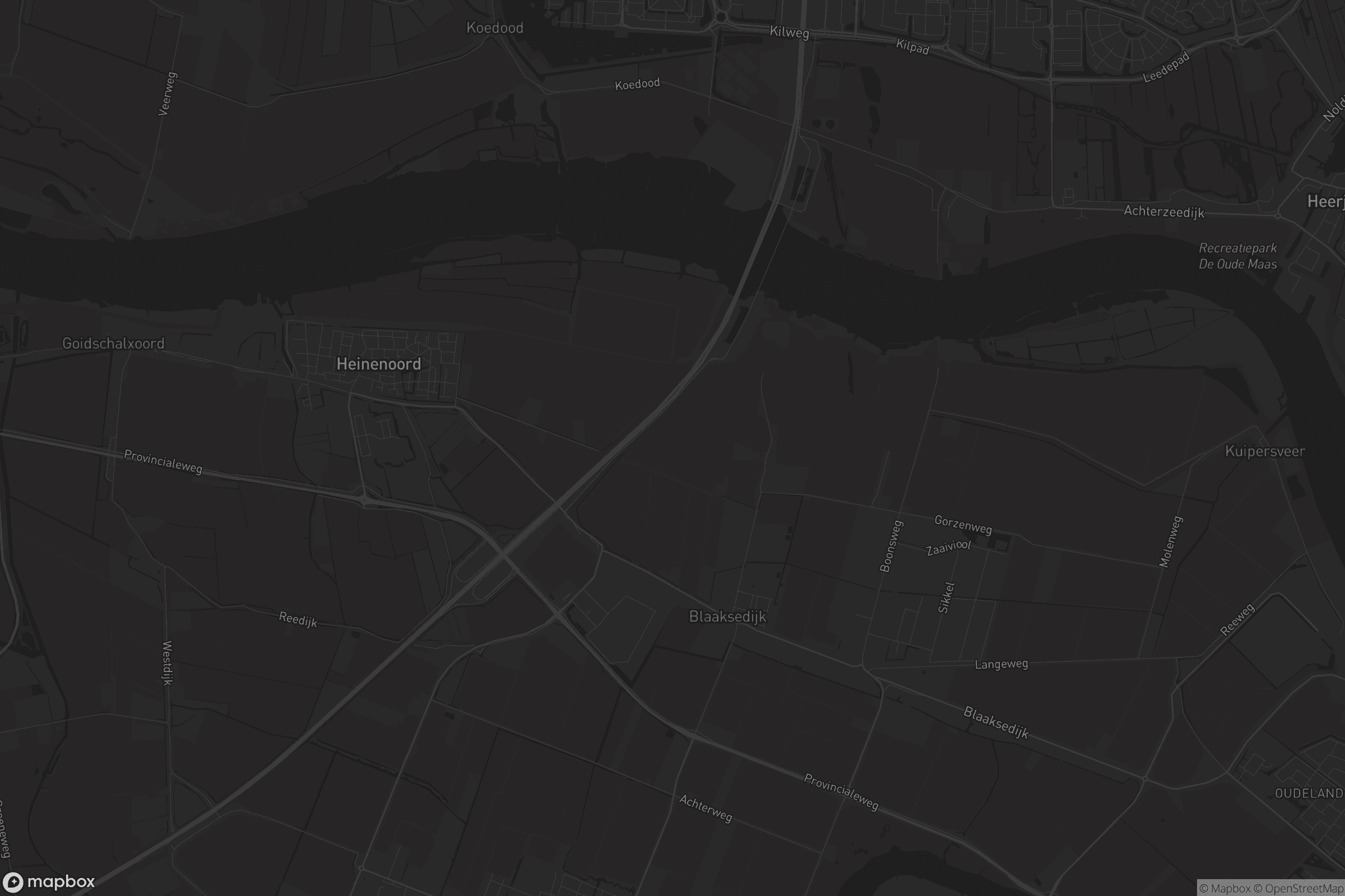 Kaart van Heinenoord