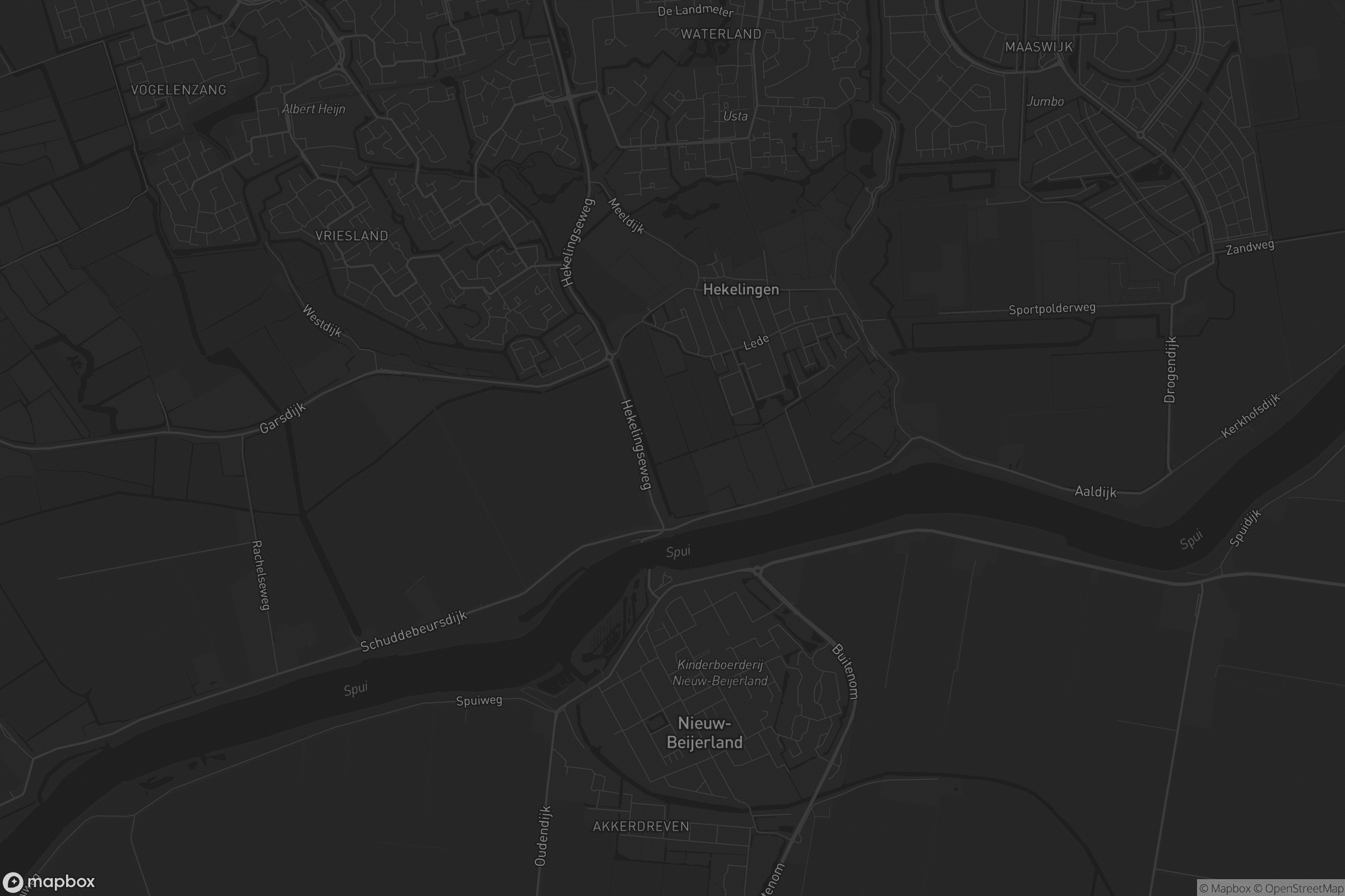 Kaart van Hekelingen