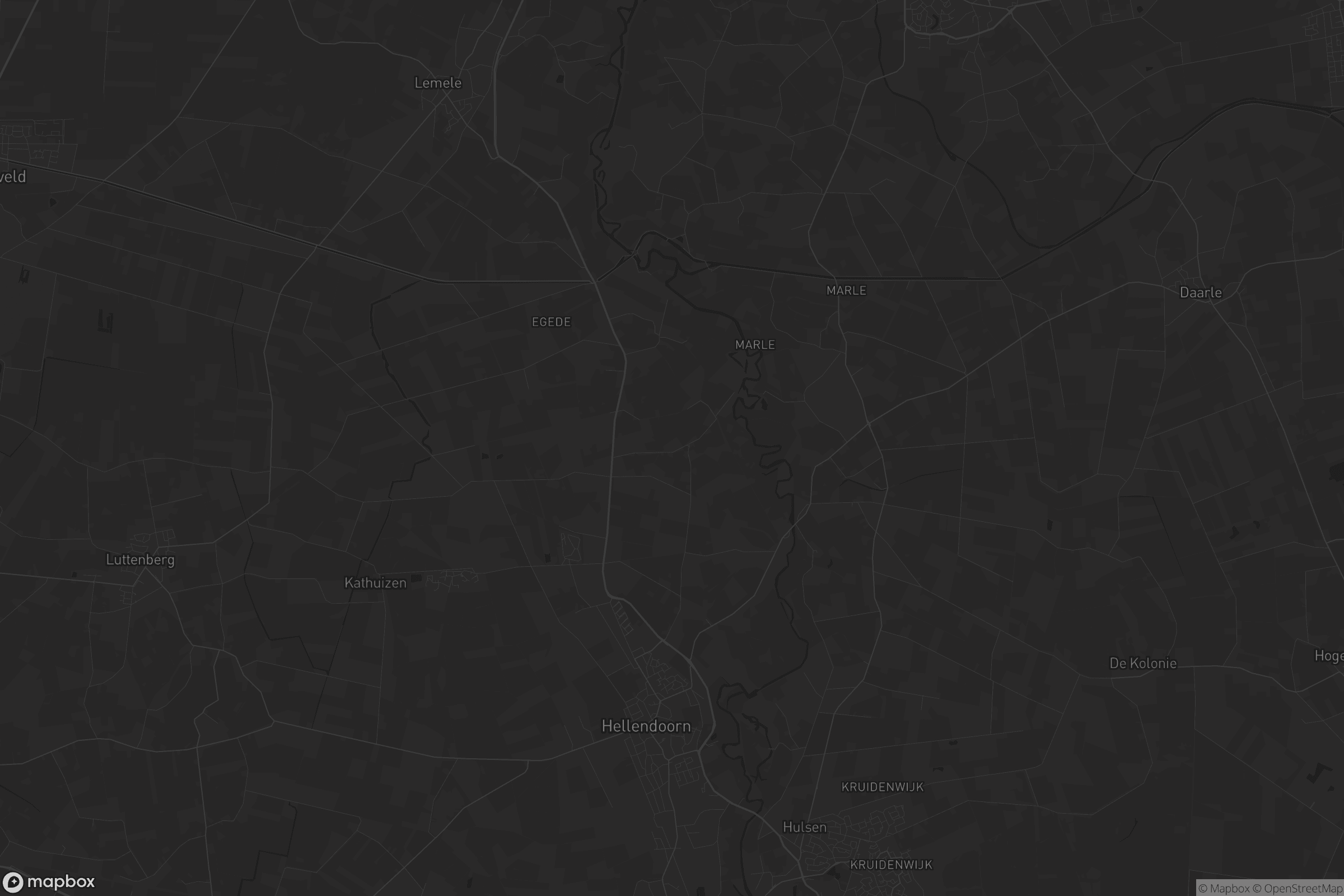 Kaart van Hellendoorn