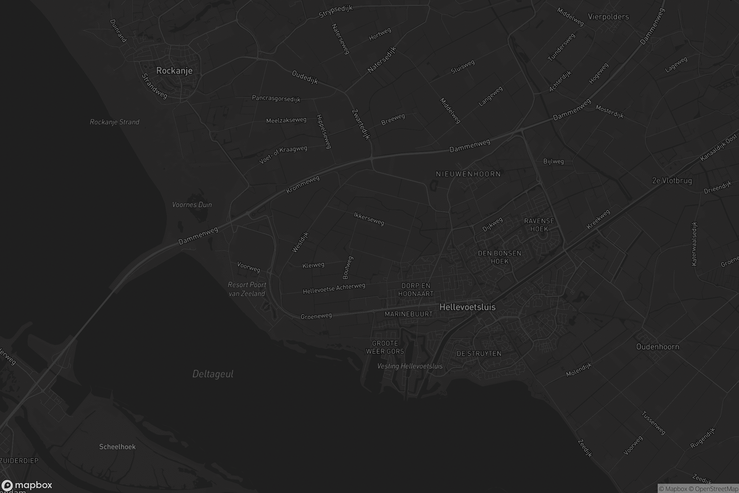 Kaart van Hellevoetsluis