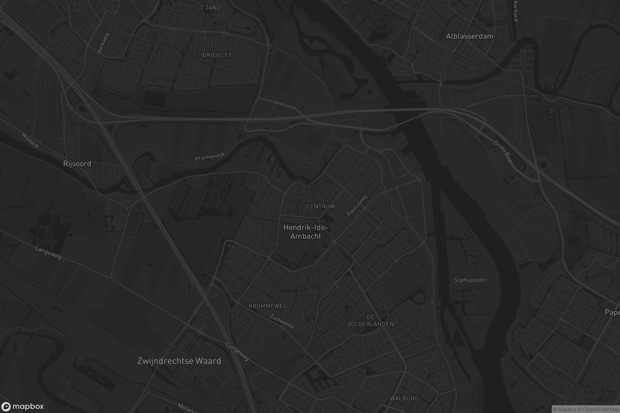 Kaart van Hendrik-Ido-Ambacht