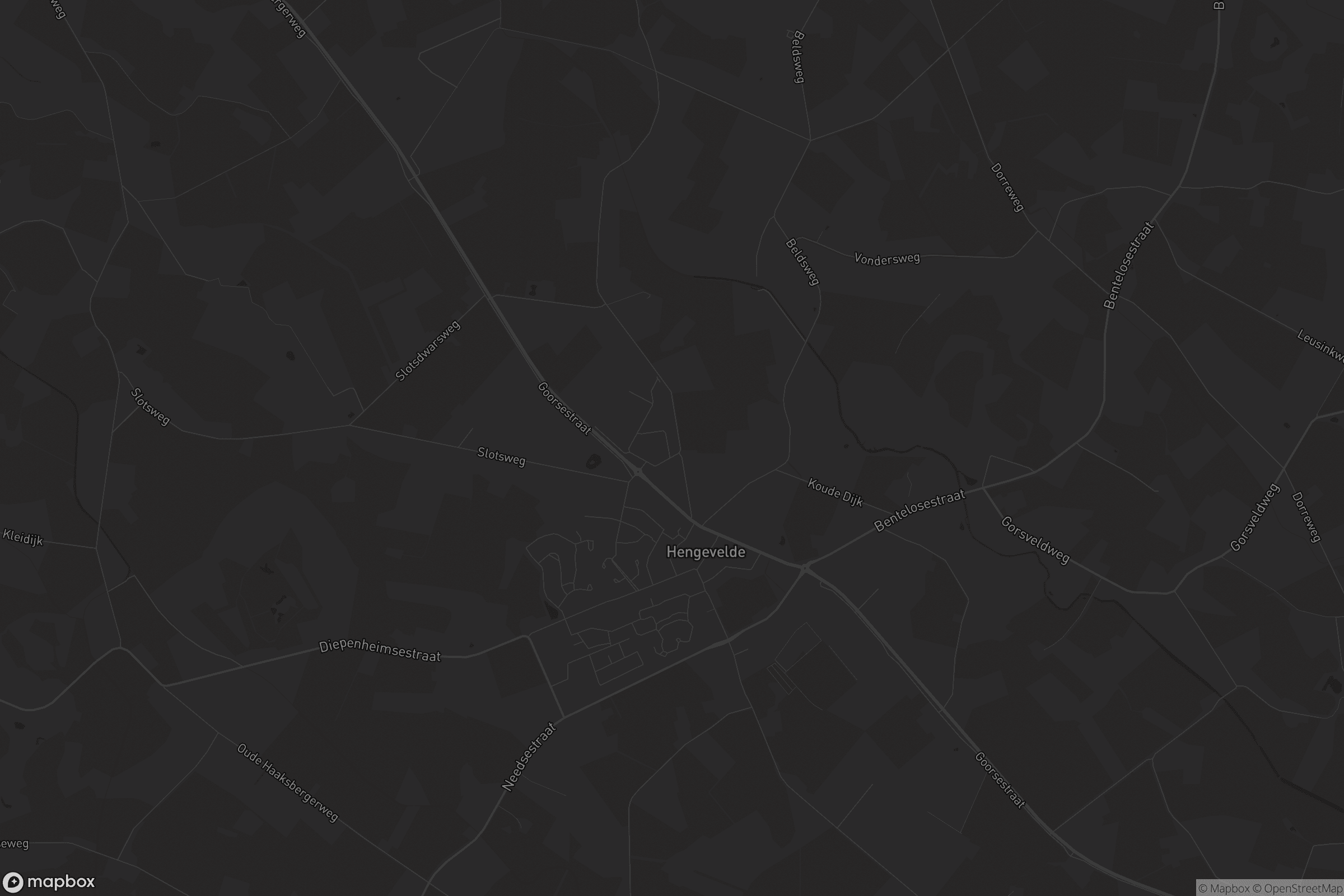 Kaart van Hengevelde