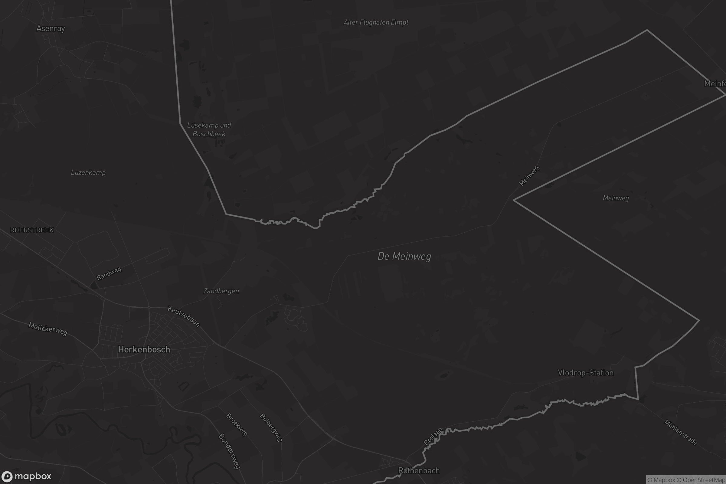 Kaart van Herkenbosch