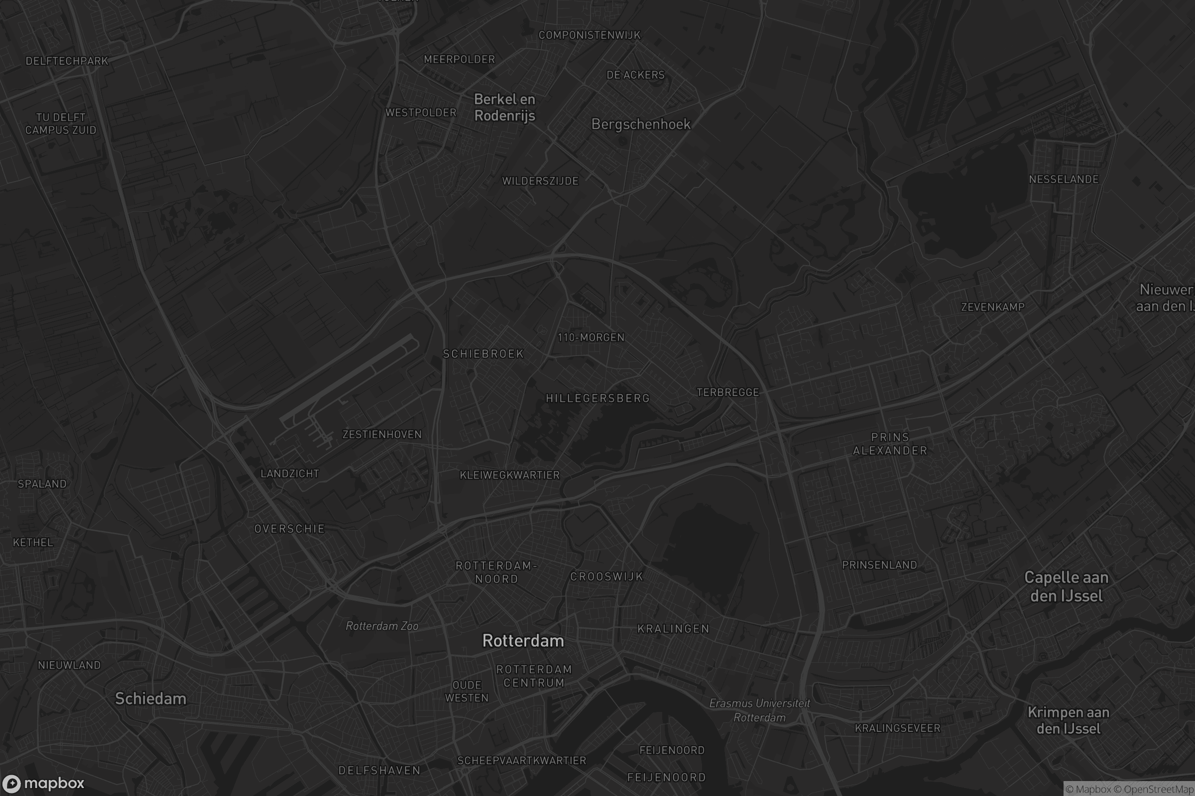 Kaart van Hillegersberg