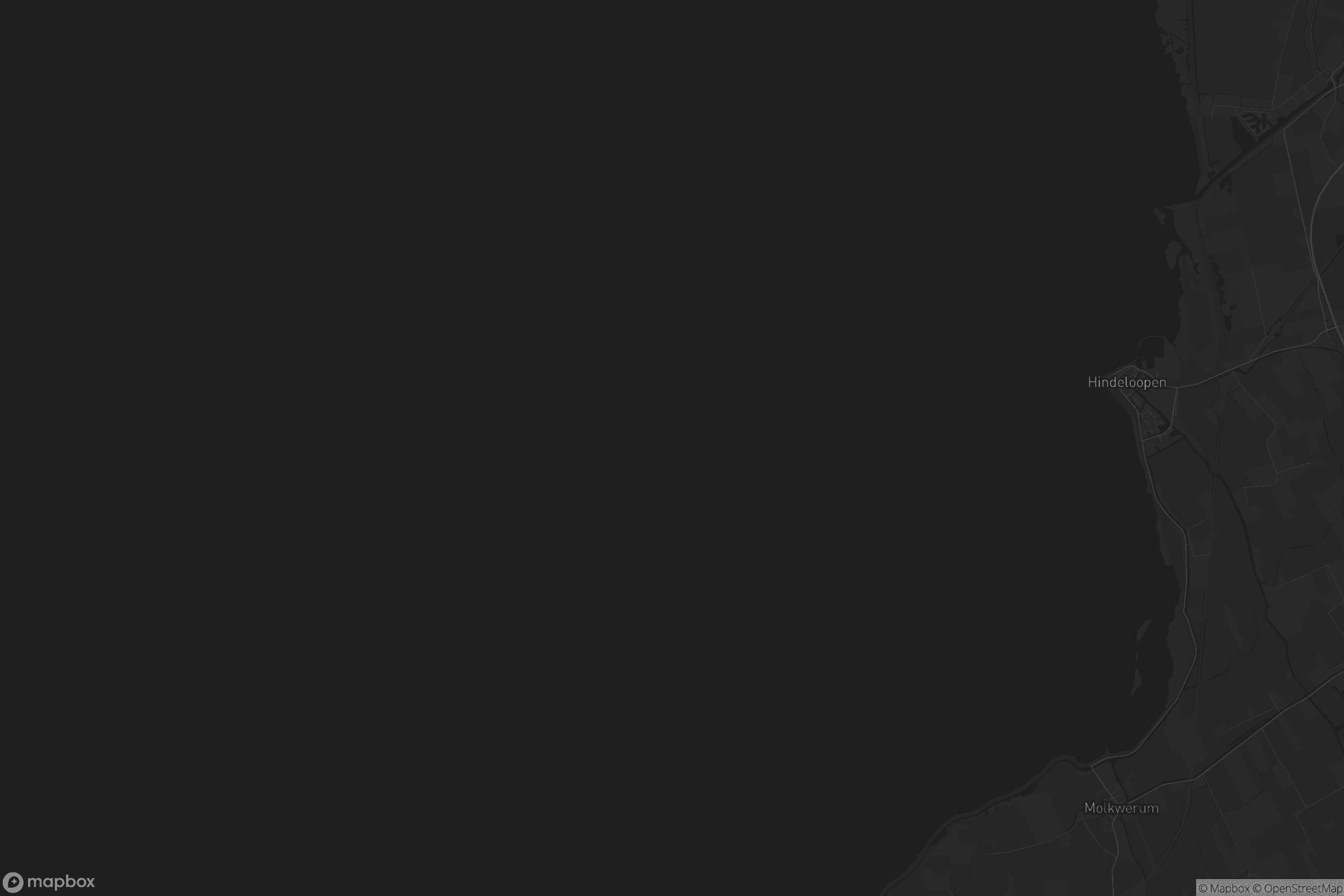 Kaart van Hindeloopen