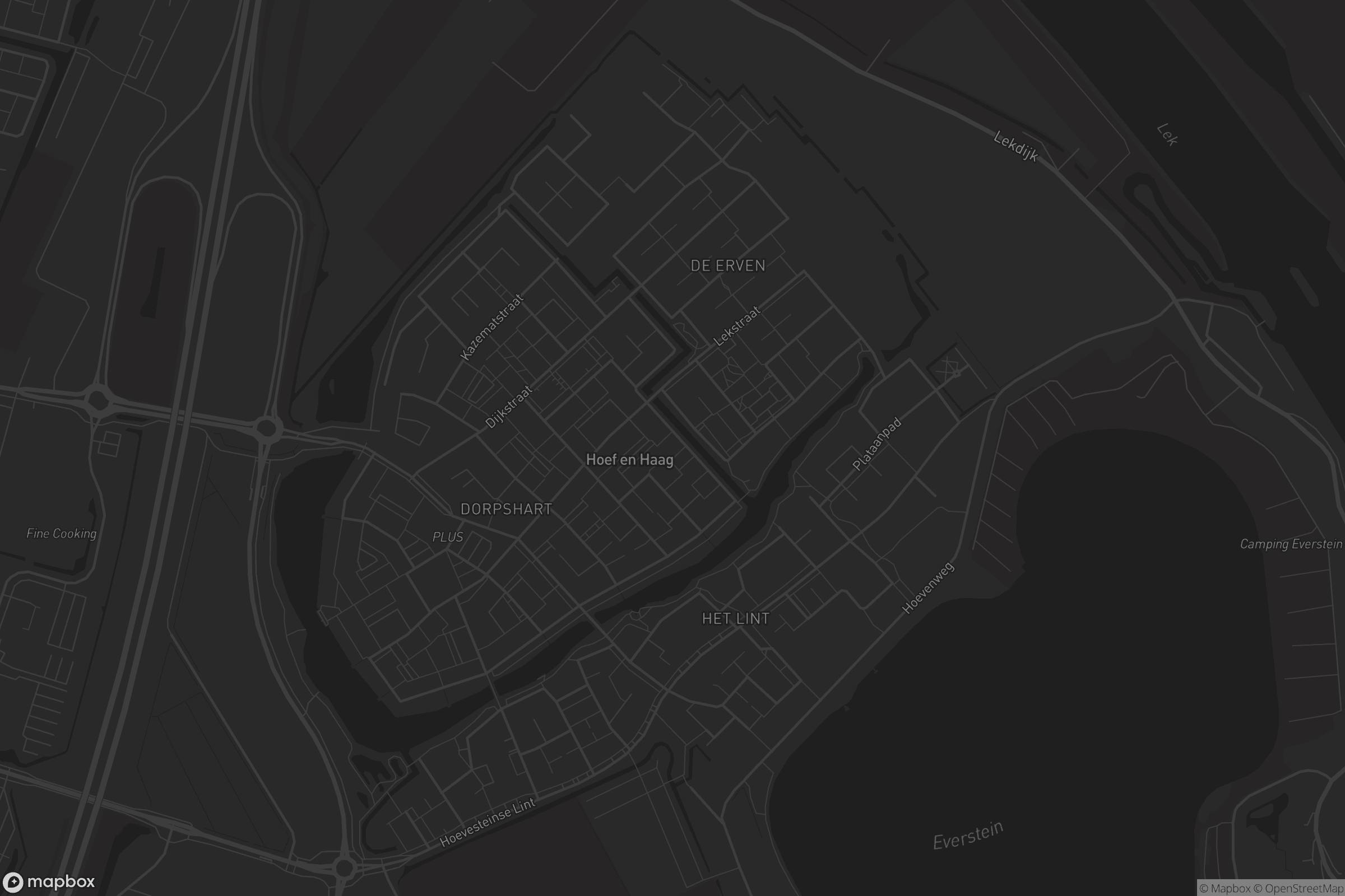 Kaart van Hoef en Haag