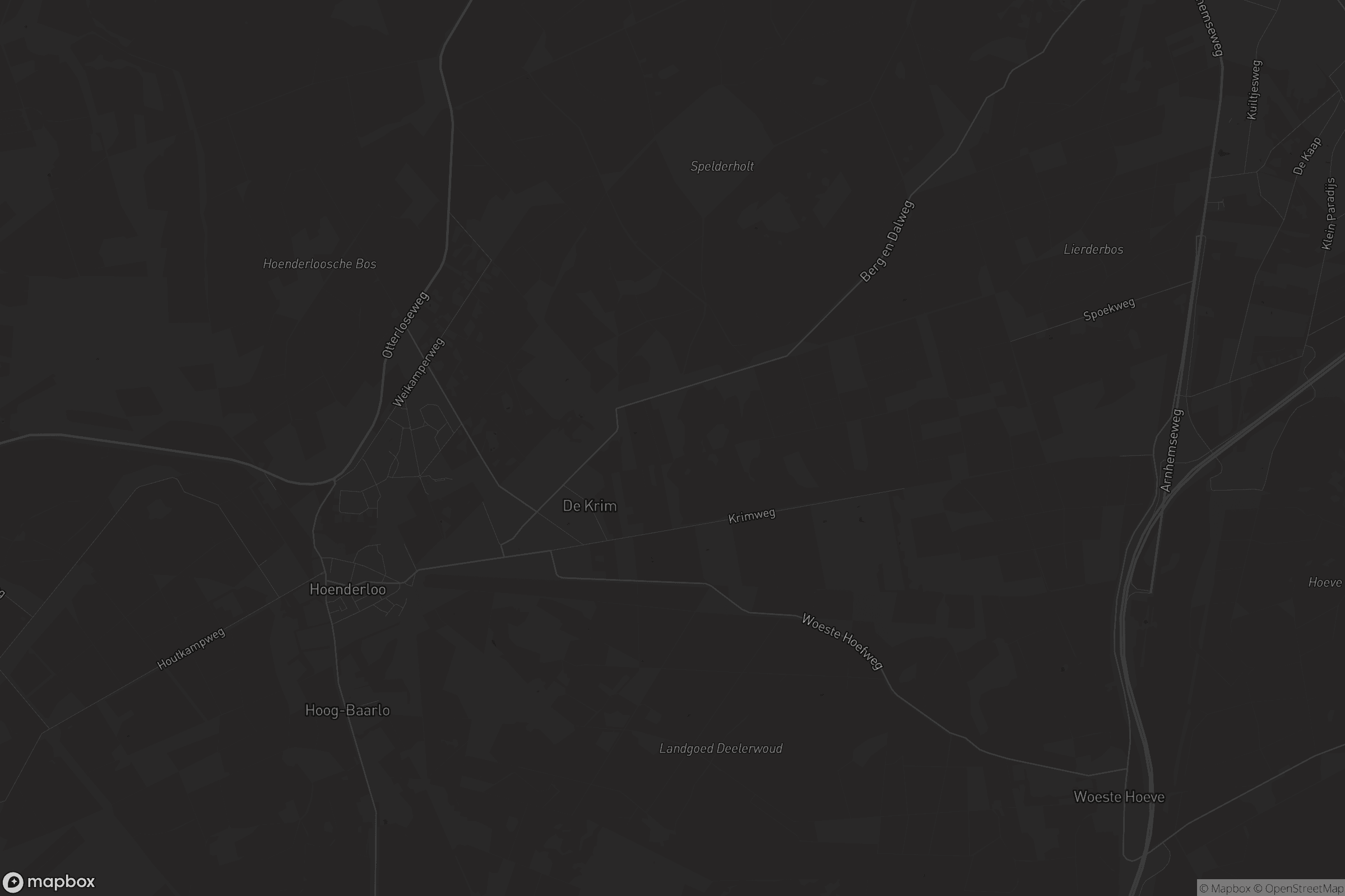 Kaart van Hoenderloo