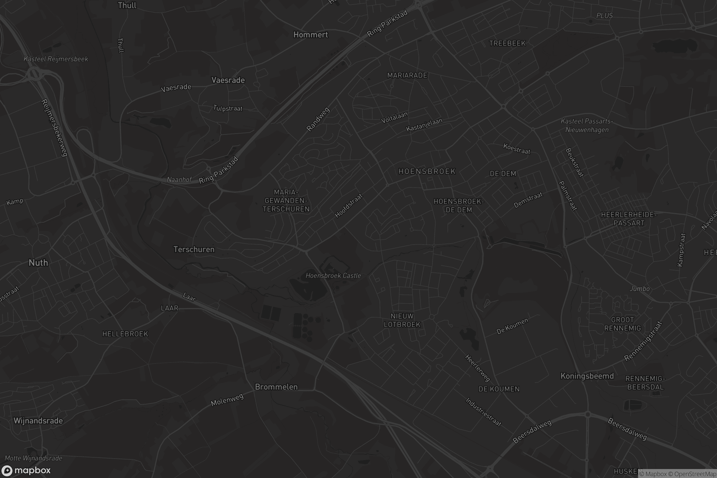 Kaart van Hoensbroek