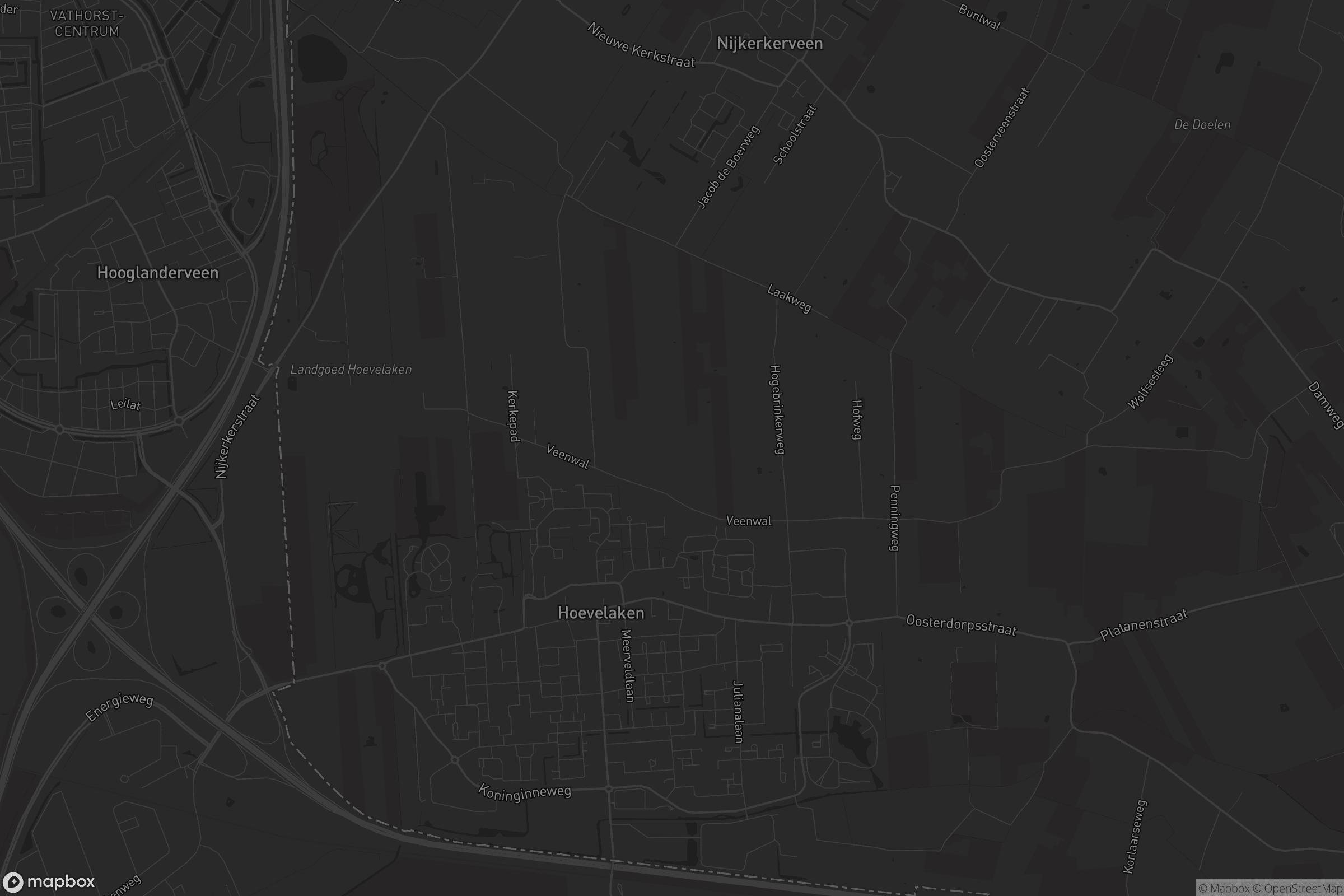 Kaart van Hoevelaken