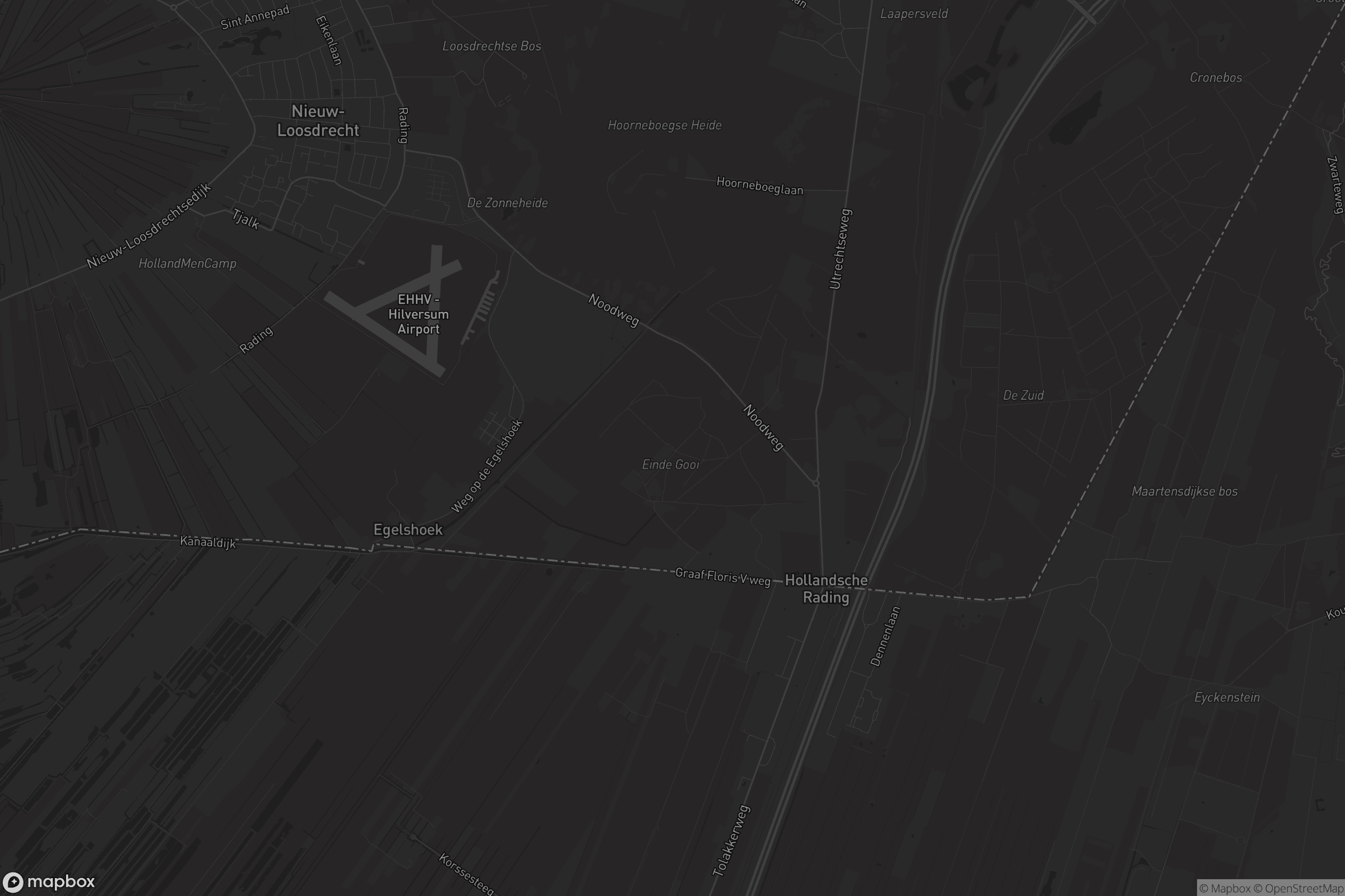 Kaart van Hollandsche Rading