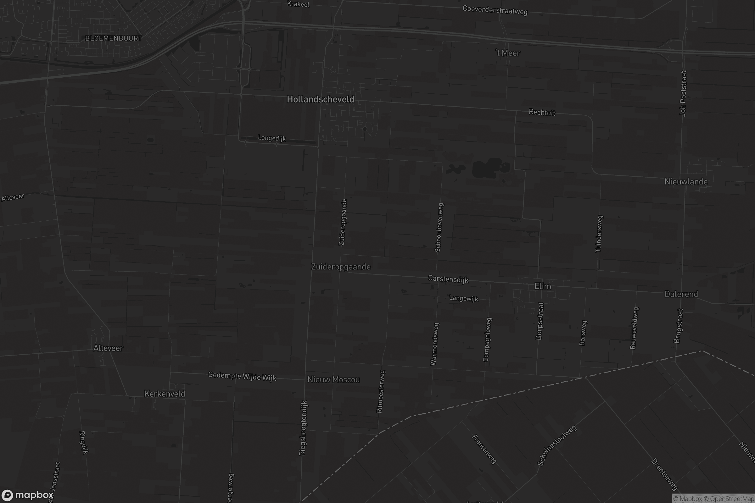 Kaart van Hollandscheveld